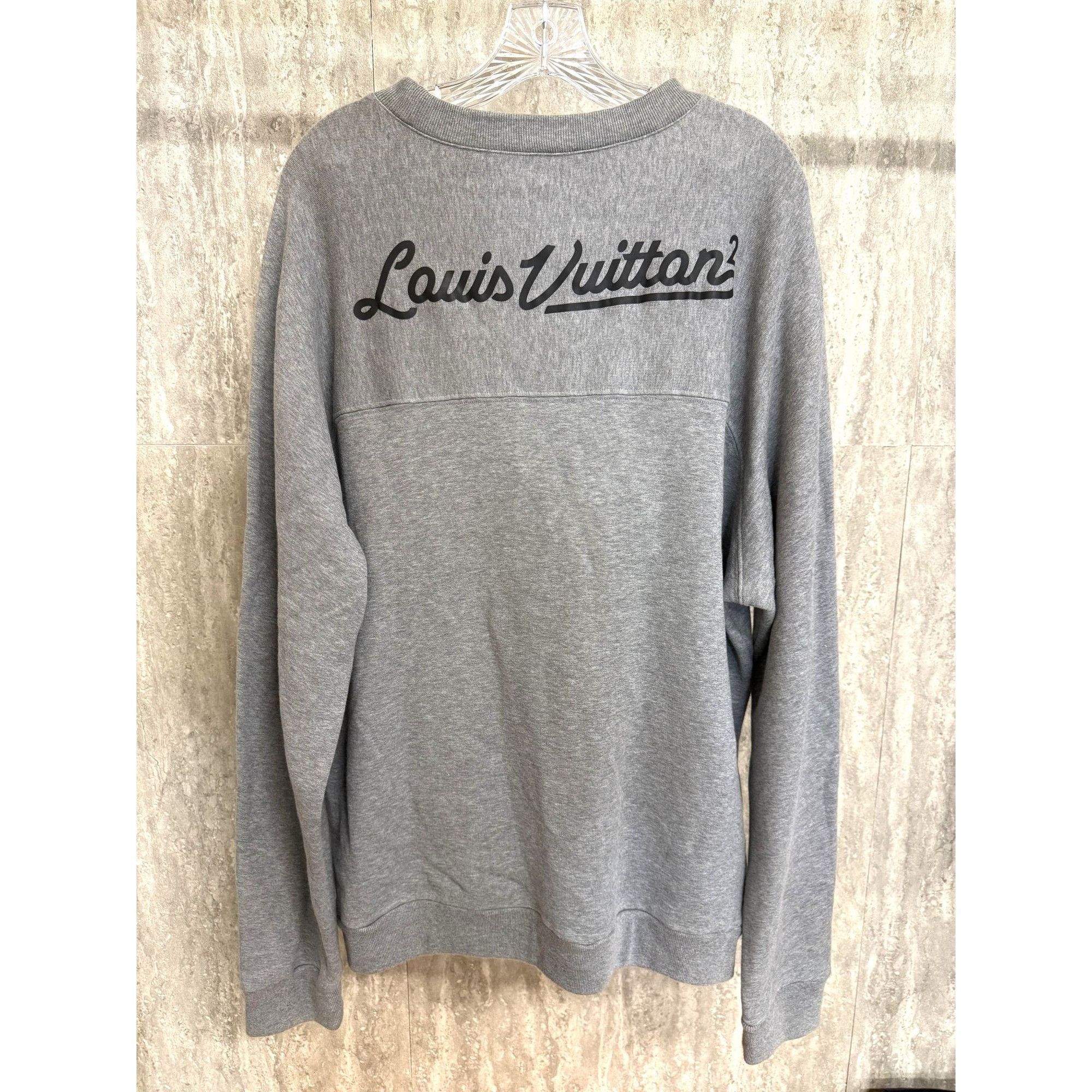 Louis Vuitton Louis Vuitton Gray Cotton Sweatshirt XXL Japan Exclusive Size US XXL / EU 58 / 5 - 2 Thumbnail