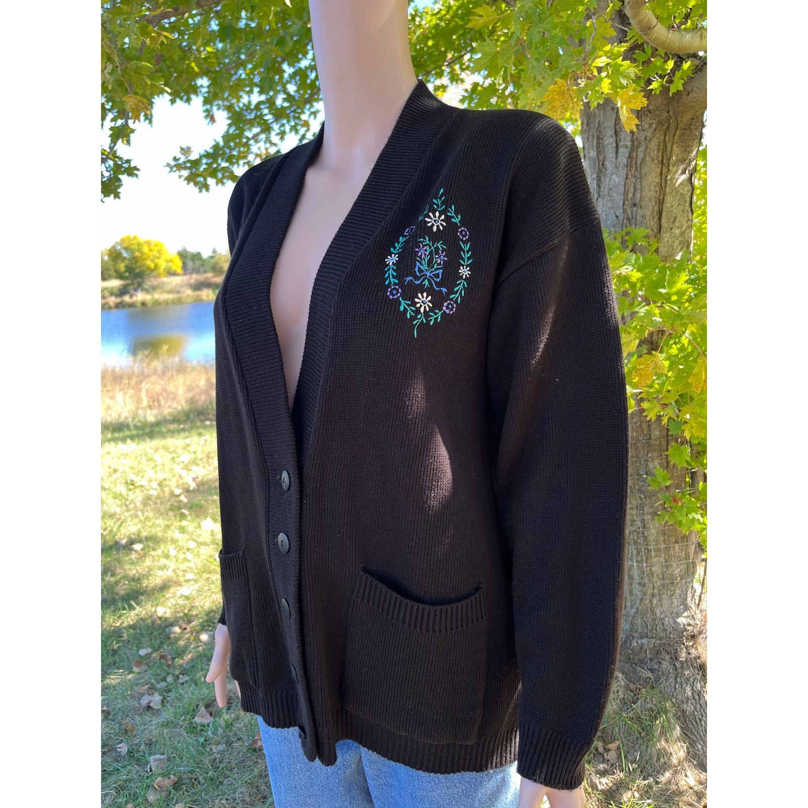 Vintage Vintage Cottagecore Cardigain Size L / US 10 / IT 46 - 1 Thumbnail