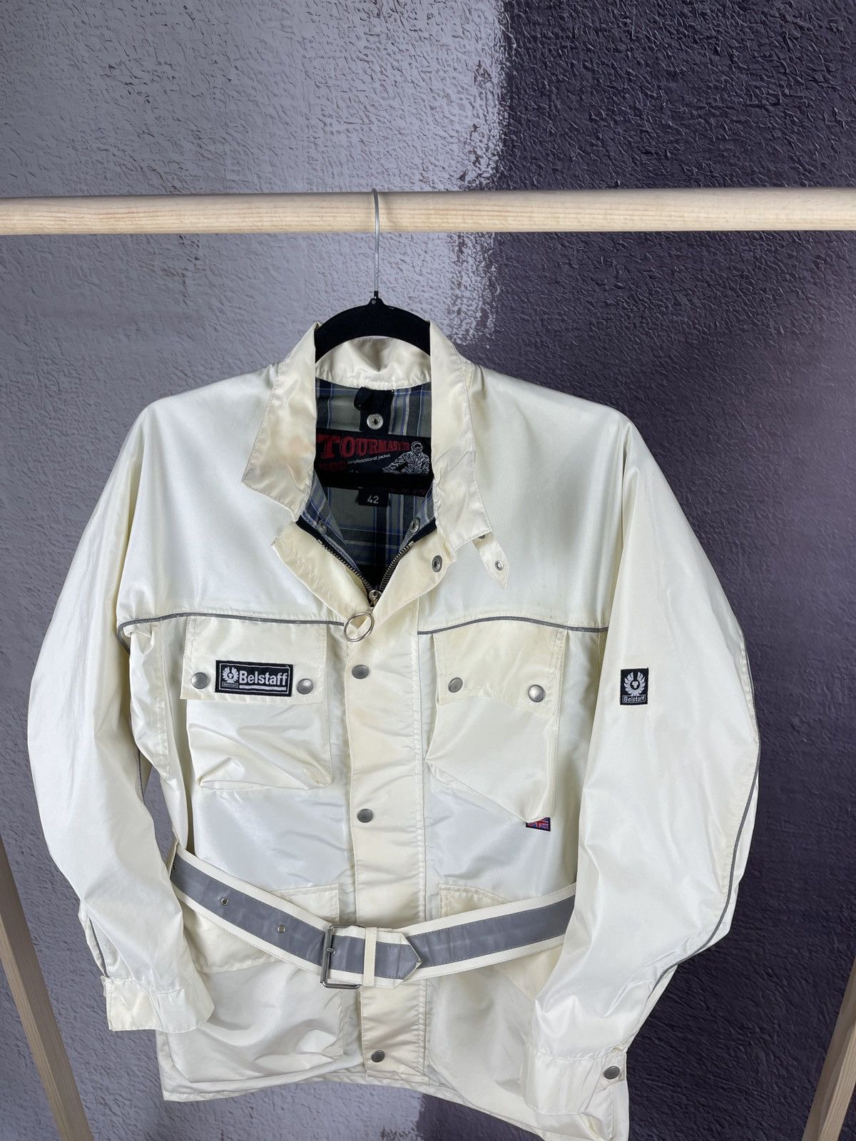Belstaff Belstaff Tourmaster 500 Rider Belted Motorcycle Light Jacket Size US XS / EU 42 / 0 - 5 Thumbnail