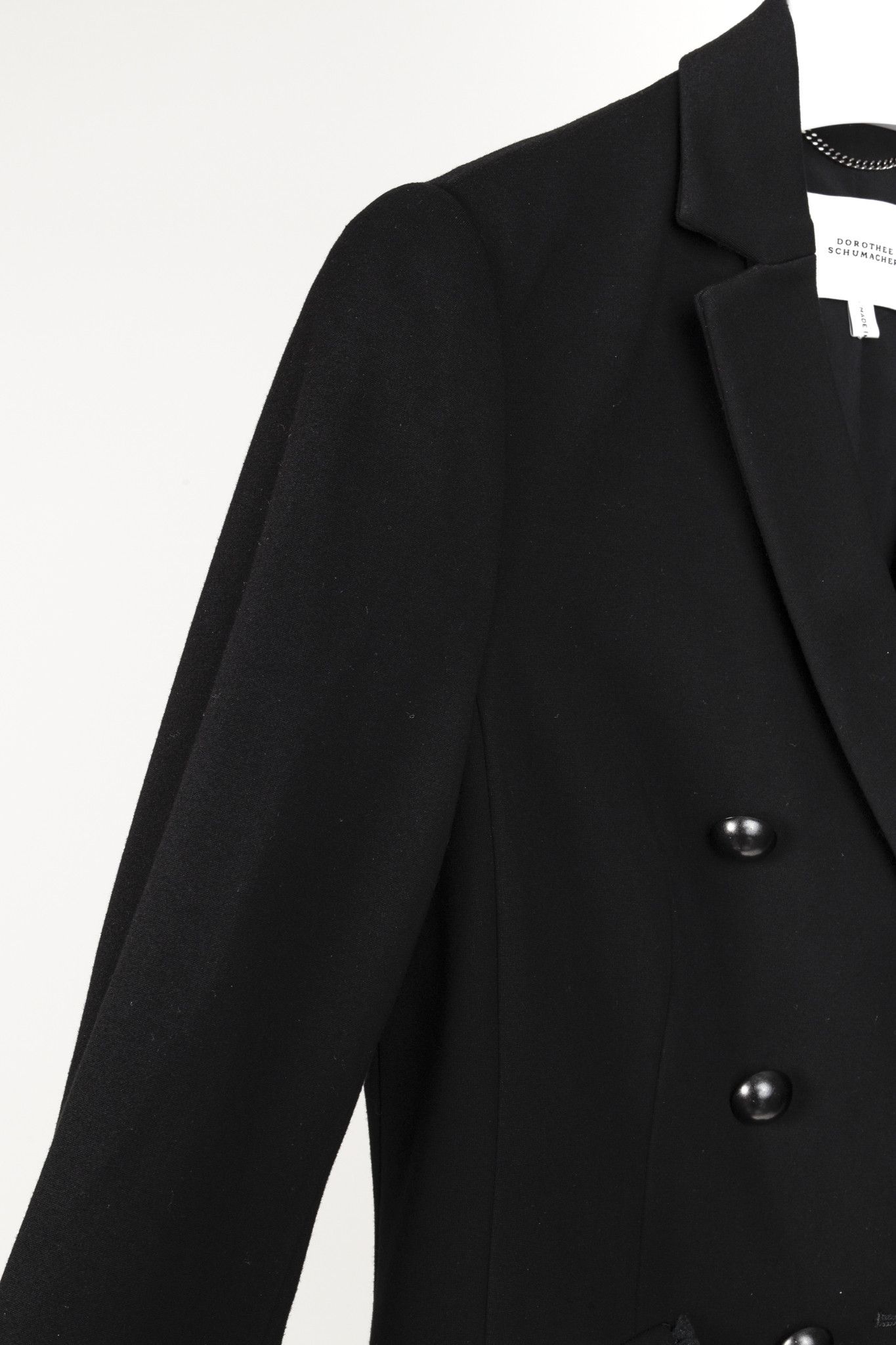 DOROTHEE SCHUMACHER Dorothee Schumacher Fringe-Trim Double-Breasted Blazer Size S / US 4 / IT 40 - 5 Thumbnail