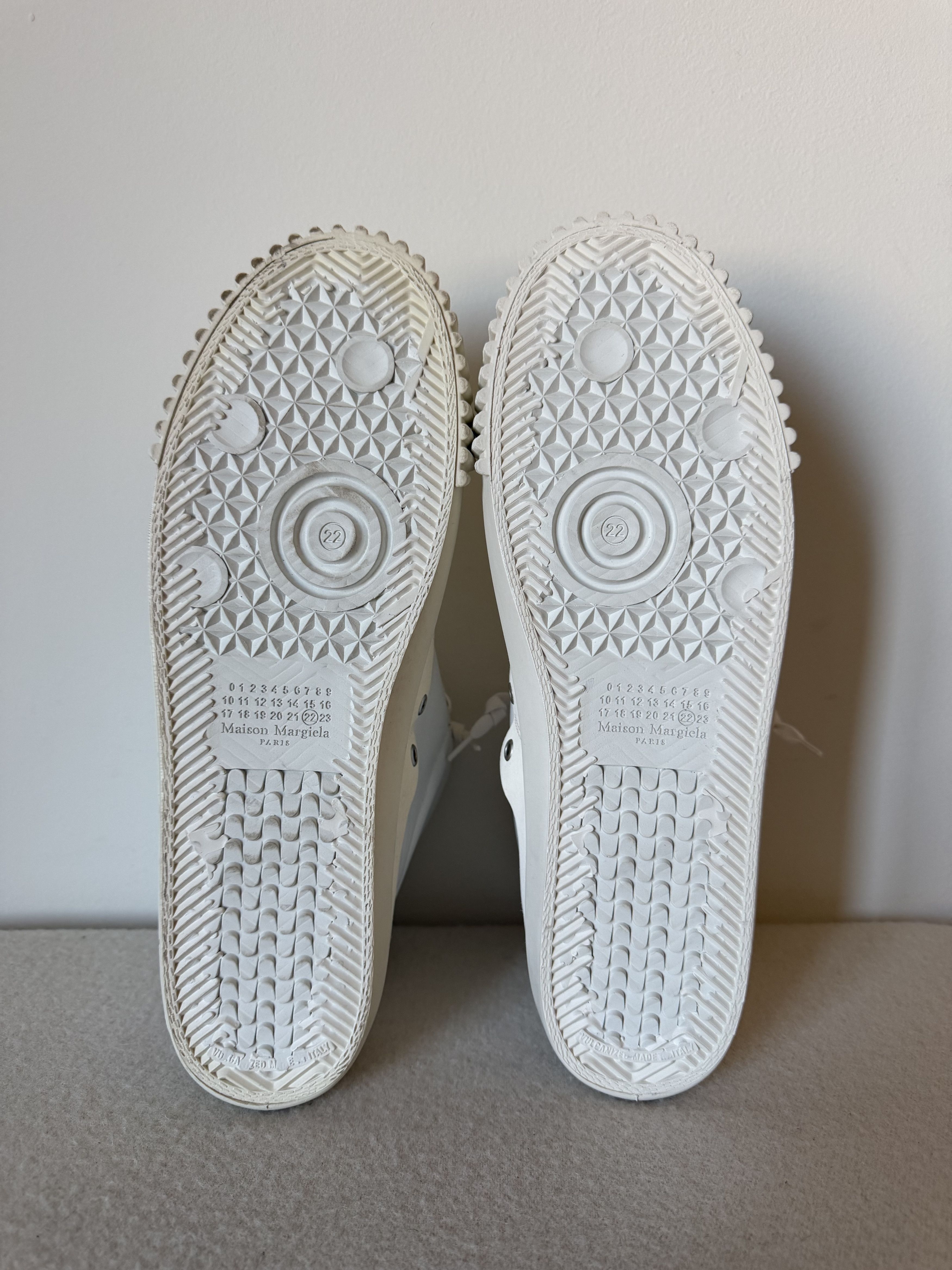 Maison Margiela Maison Margiela Evolution Sneakers in White Leather Size US 13 / EU 46 - 6 Thumbnail