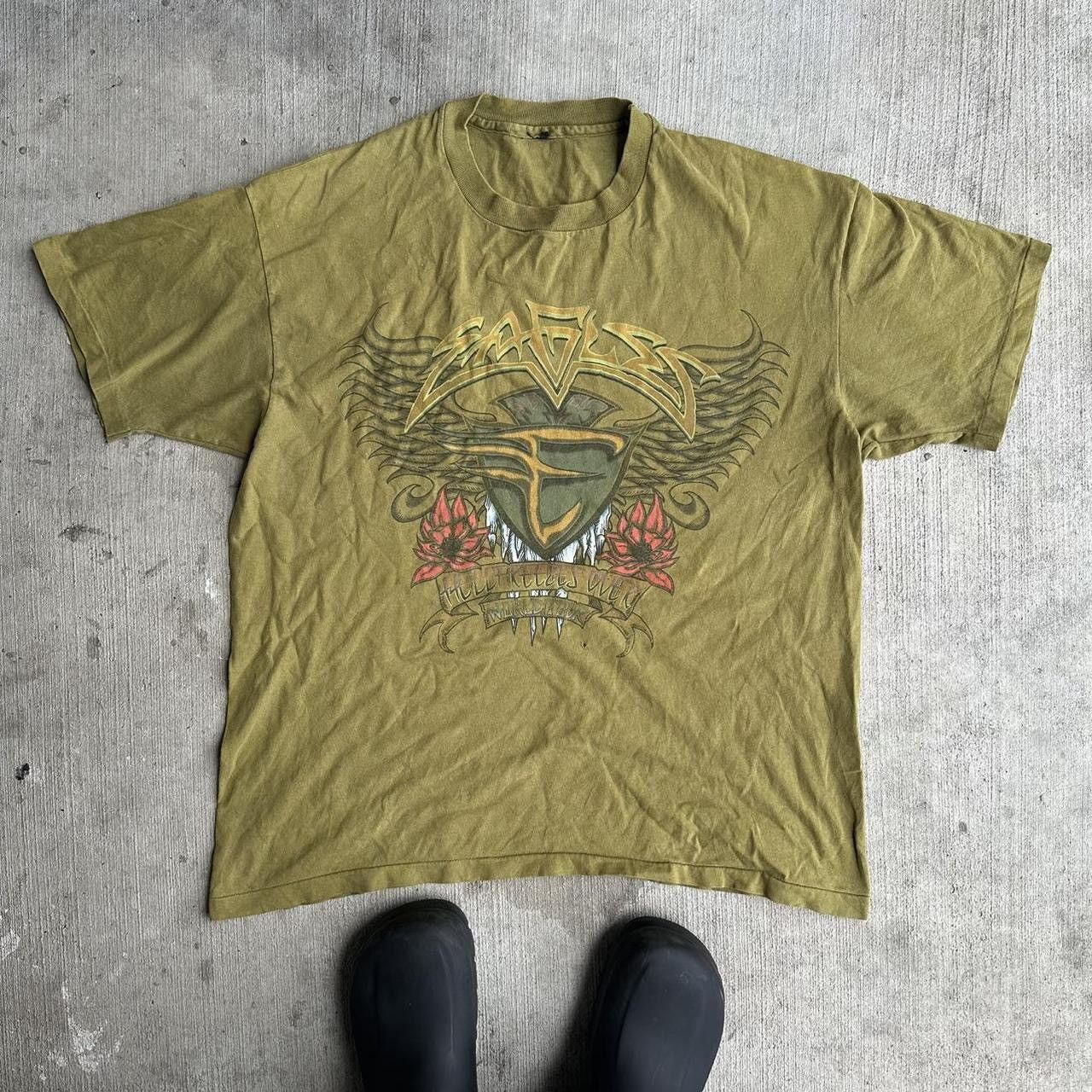 Band Tees × Giant × Vintage Vintage 90s Eagles Rock Band Single Stitch T Shirt Size US L / EU 52-54 / 3 - 1 Thumbnail
