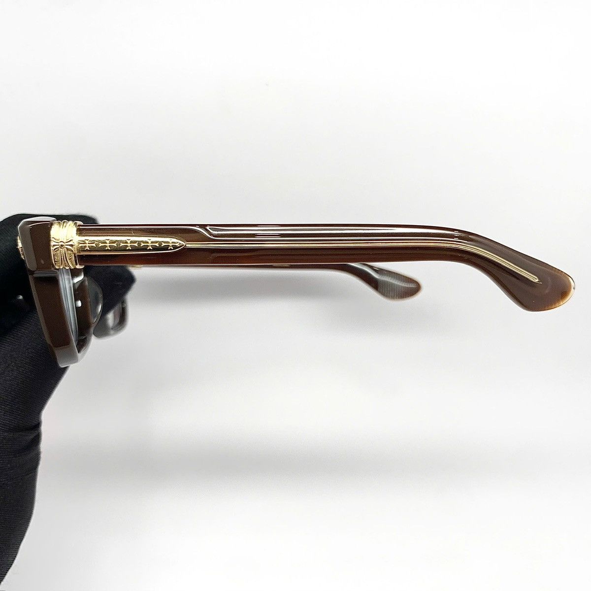 Chrome Hearts Chrome Hearts Glasses Pen15 Brown/Gold Size ONE SIZE - 4 Thumbnail