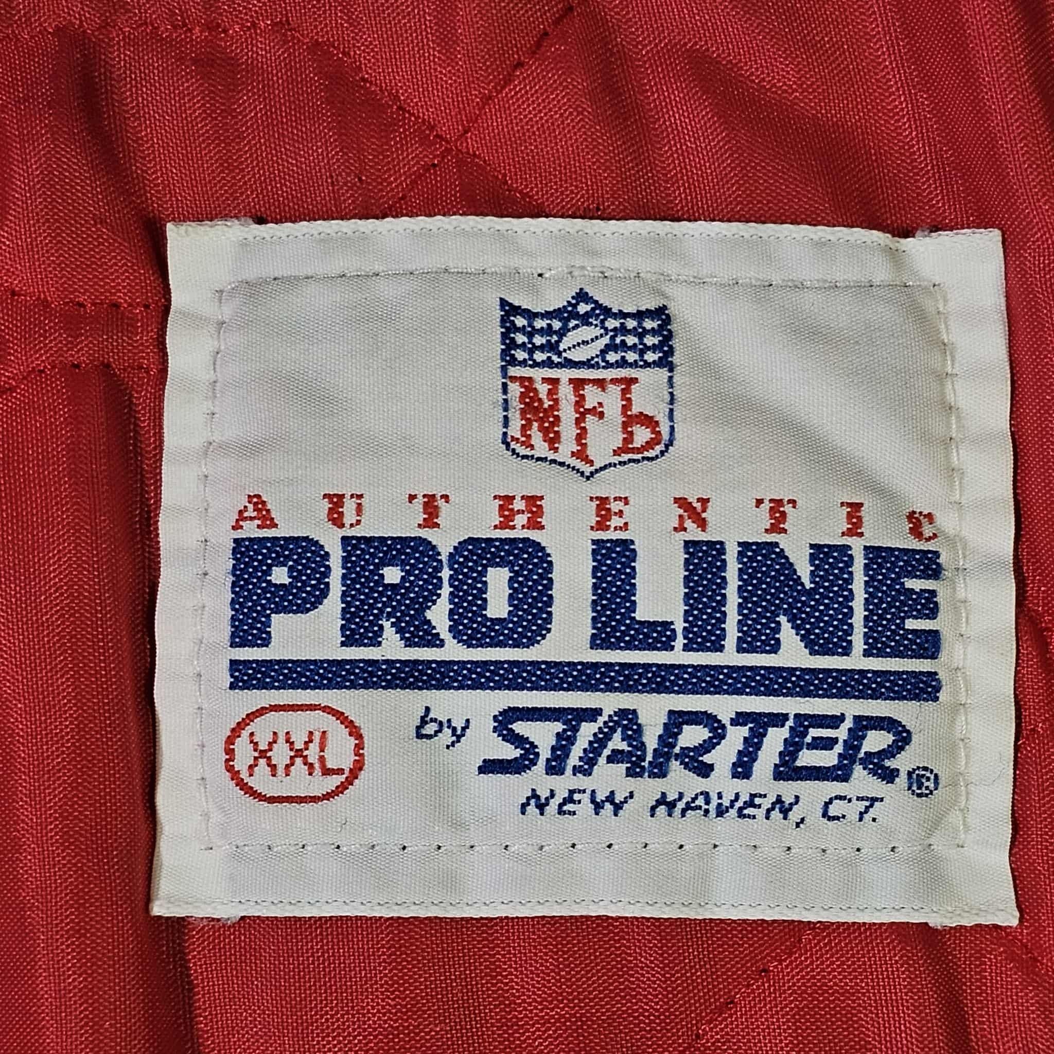 NFL New York Giants Vintage 80s Starter Satin Bomber Jacket Size US XXL / EU 58 / 5 - 6 Thumbnail