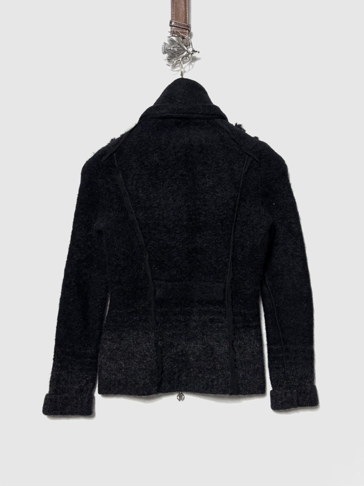 Roberto Cavalli Roberto Cavalli Mink Mohair knit jacket Size S / US 4 / IT 40 - 3 Thumbnail