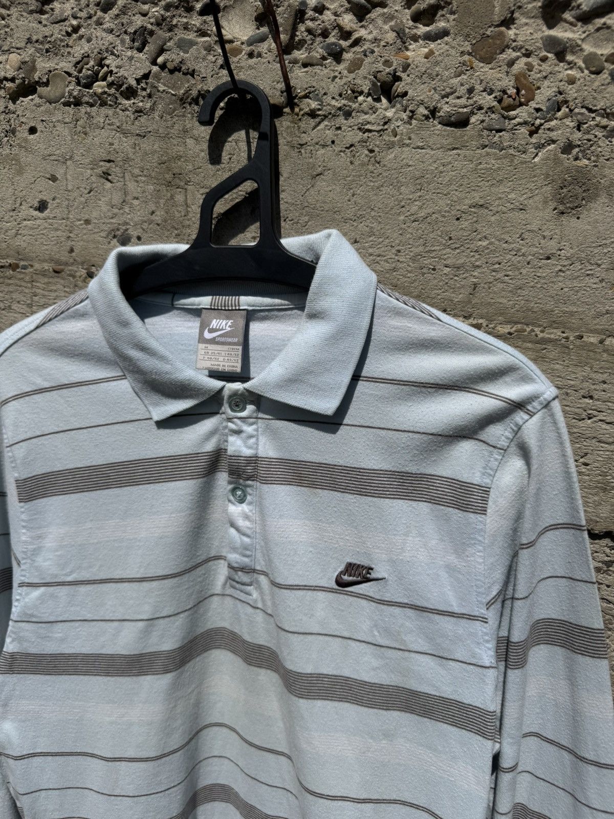 Vintage Vintage Nike Stripes Blue Rugby Long Sleeve Size US S / EU 44-46 / 1 - 6 Thumbnail