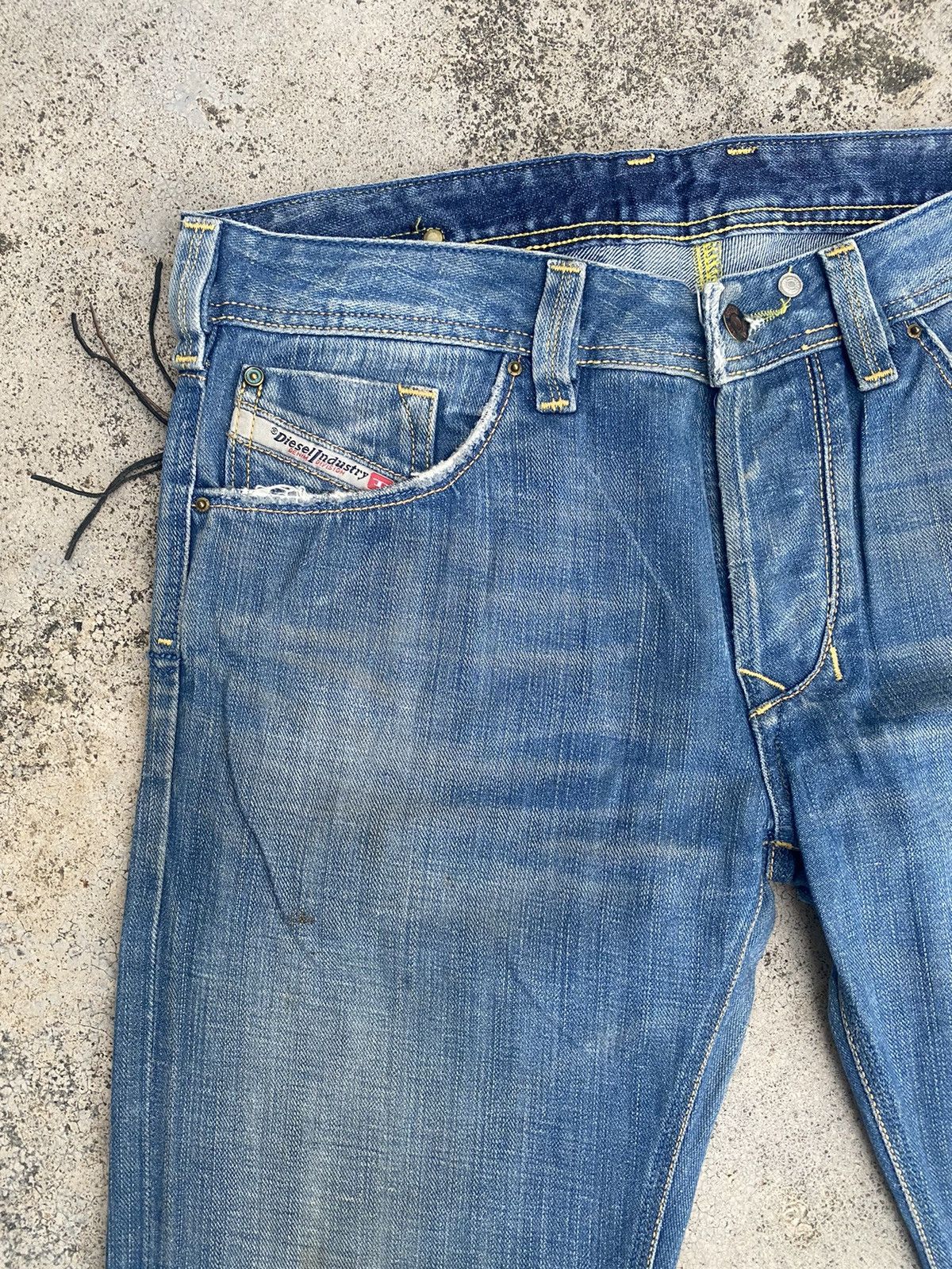 Diesel Diesel Jeans Distressed Straightcut Denim Size US 34 / EU 50 - 6 Thumbnail
