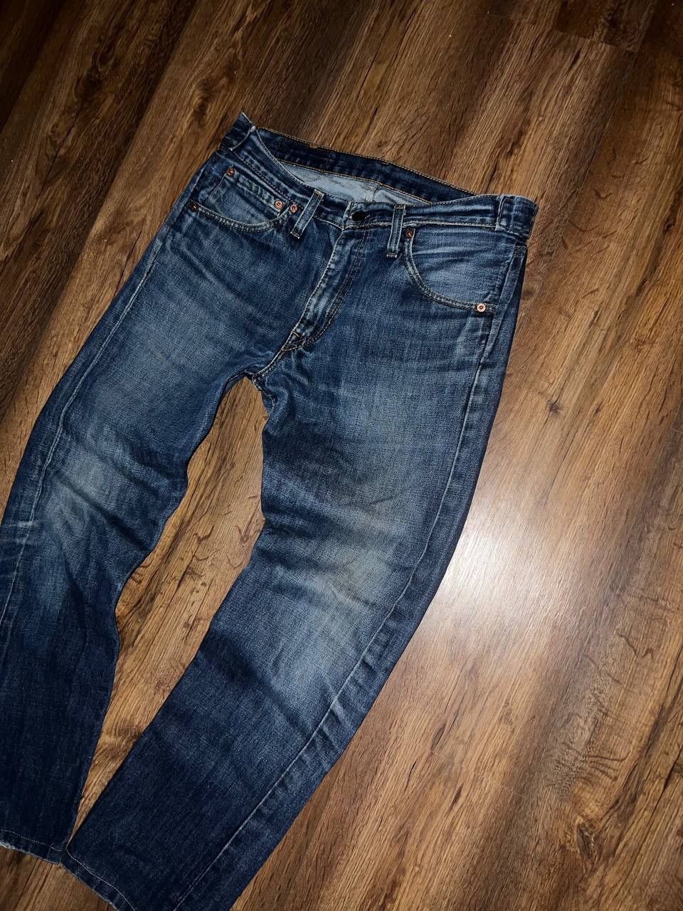 Levi's × Vintage Vintage Levi's 505 Blue Distressed Mud Wash Denim Jeans Size US 31 - 6 Thumbnail