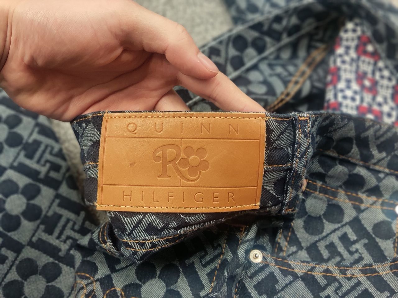 Tommy Hilfiger Richard Quinn Tommy Hilfiger Monogram jacquard Denim Jeans Size US 32 / EU 48 - 10 Thumbnail