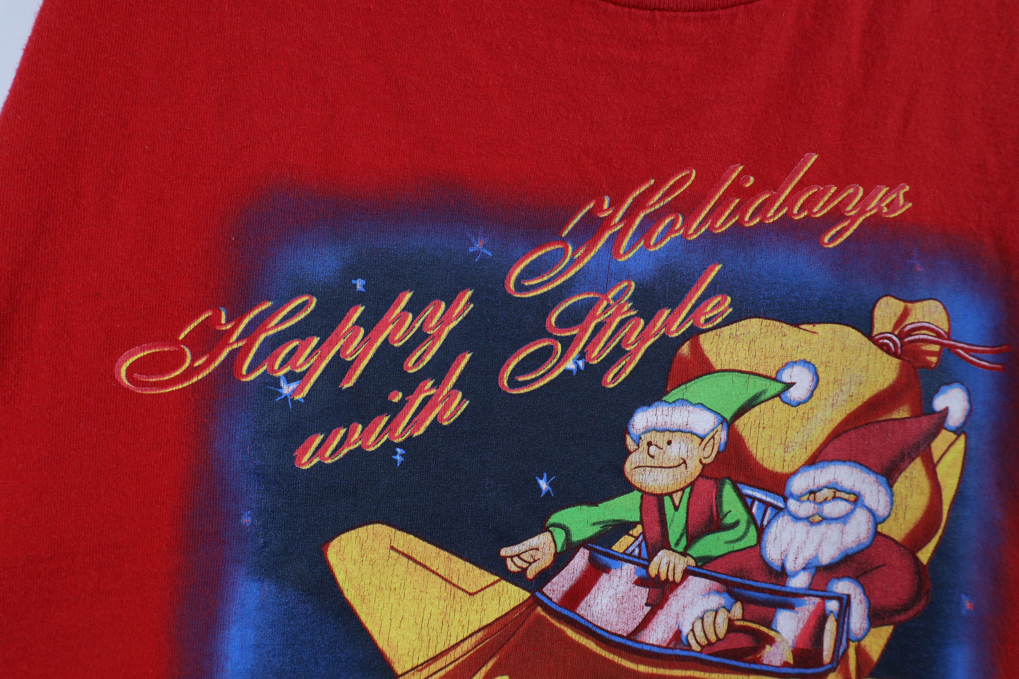 Vintage Vintage 90s Christmas Holidays Santa Sports Car T-Shirt Size US XL / EU 56 / 4 - 5 Thumbnail