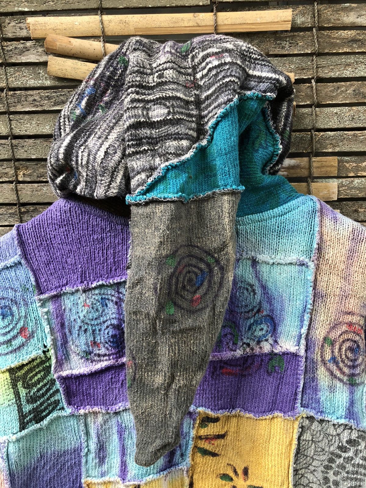 Vintage Vintage Handmade Patchwork Yak’n Yeti Nepal Zipper Hoodies Size US L / EU 52-54 / 3 - 17 Thumbnail