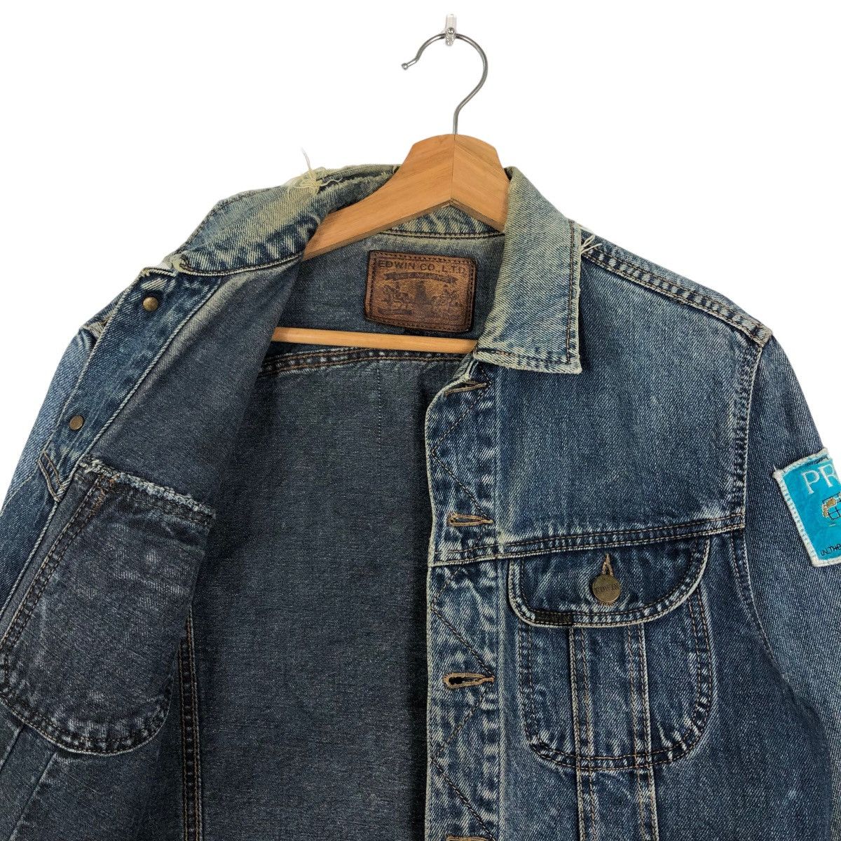 Edwin 🔥70’s True Vintage Trucker Denim Jacket Edwin Made in USA Size US M / EU 48-50 / 2 - 10 Thumbnail