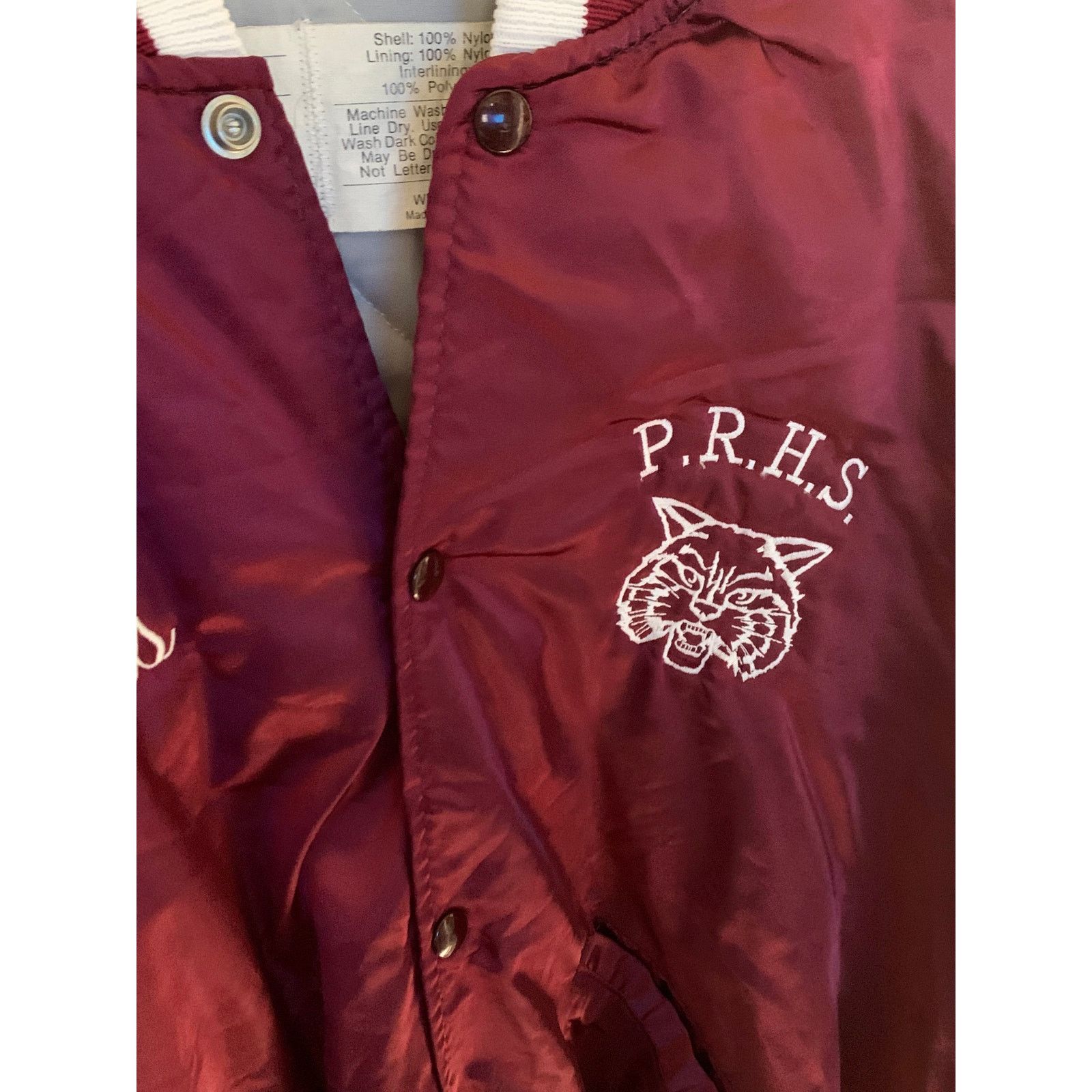 Vintage DeLong Sportswear 1980s Vintage high school Bomber Jacket Size US L / EU 52-54 / 3 - 2 Thumbnail