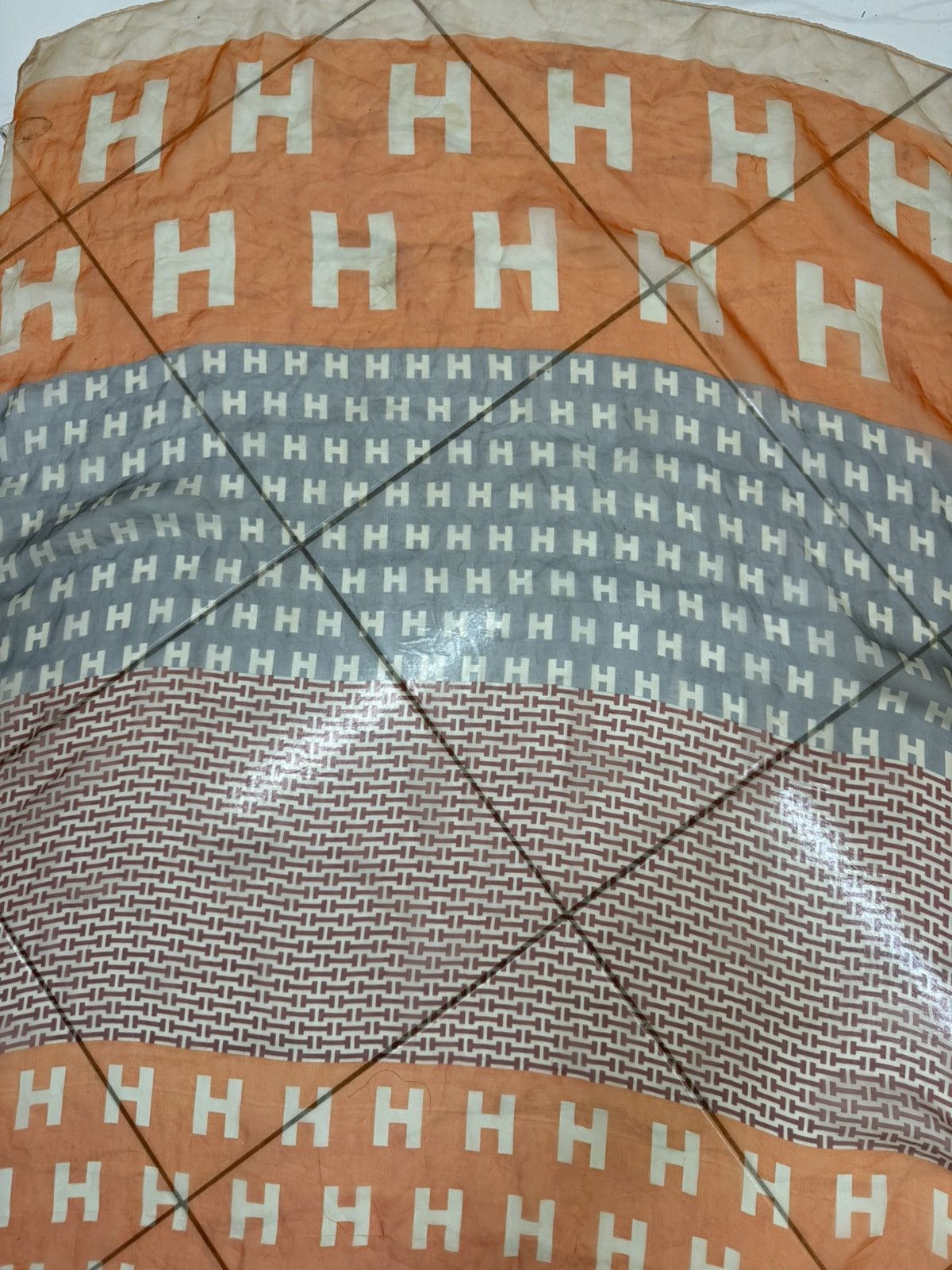 Hermes Hermès orange silk chiffon long scarf Size ONE SIZE - 9 Thumbnail