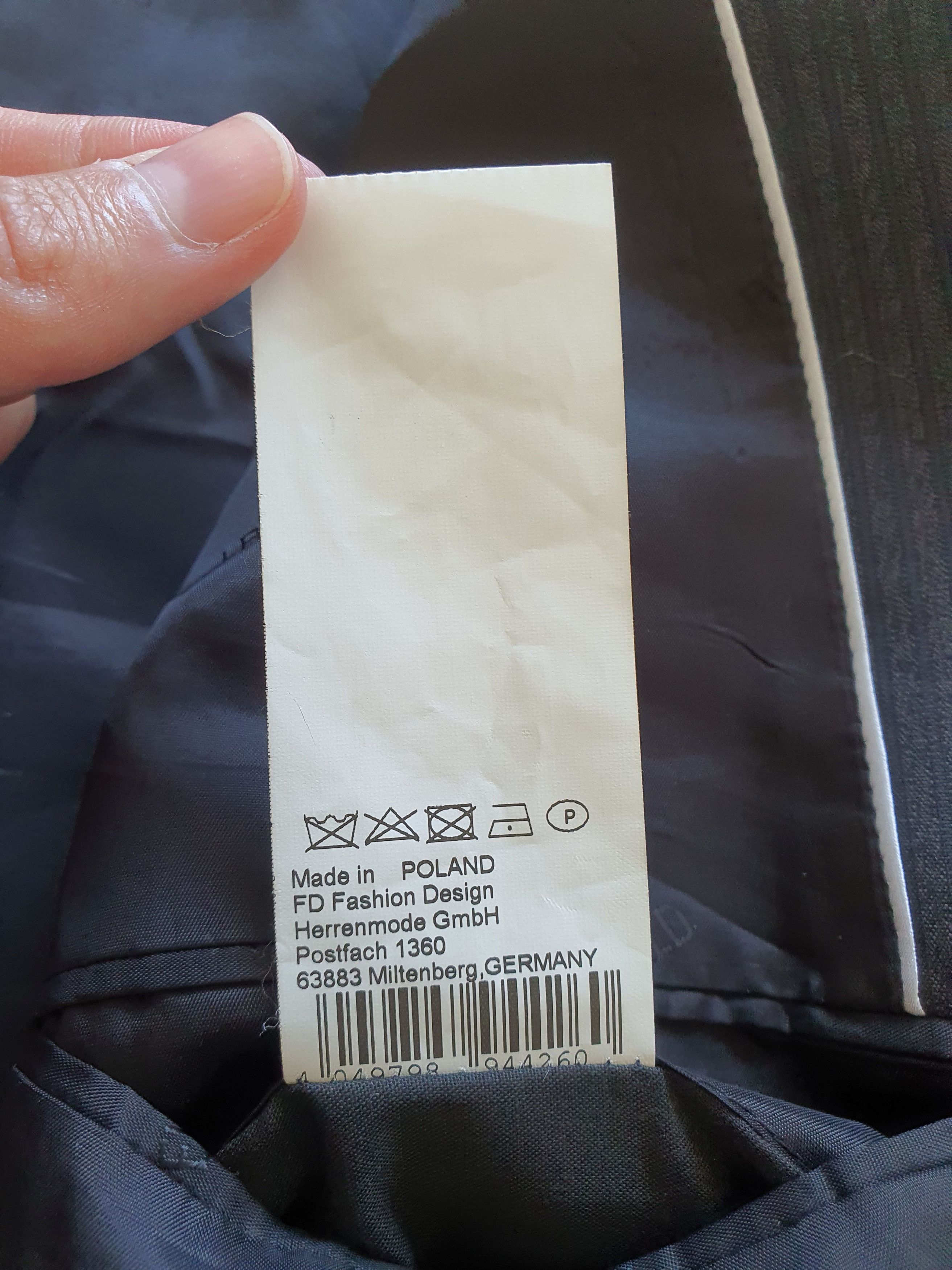 Karl Lagerfeld Blazer Sports Coat Suit Jacket - Charcoal Striped - EU 50 Size 40R - 7 Thumbnail