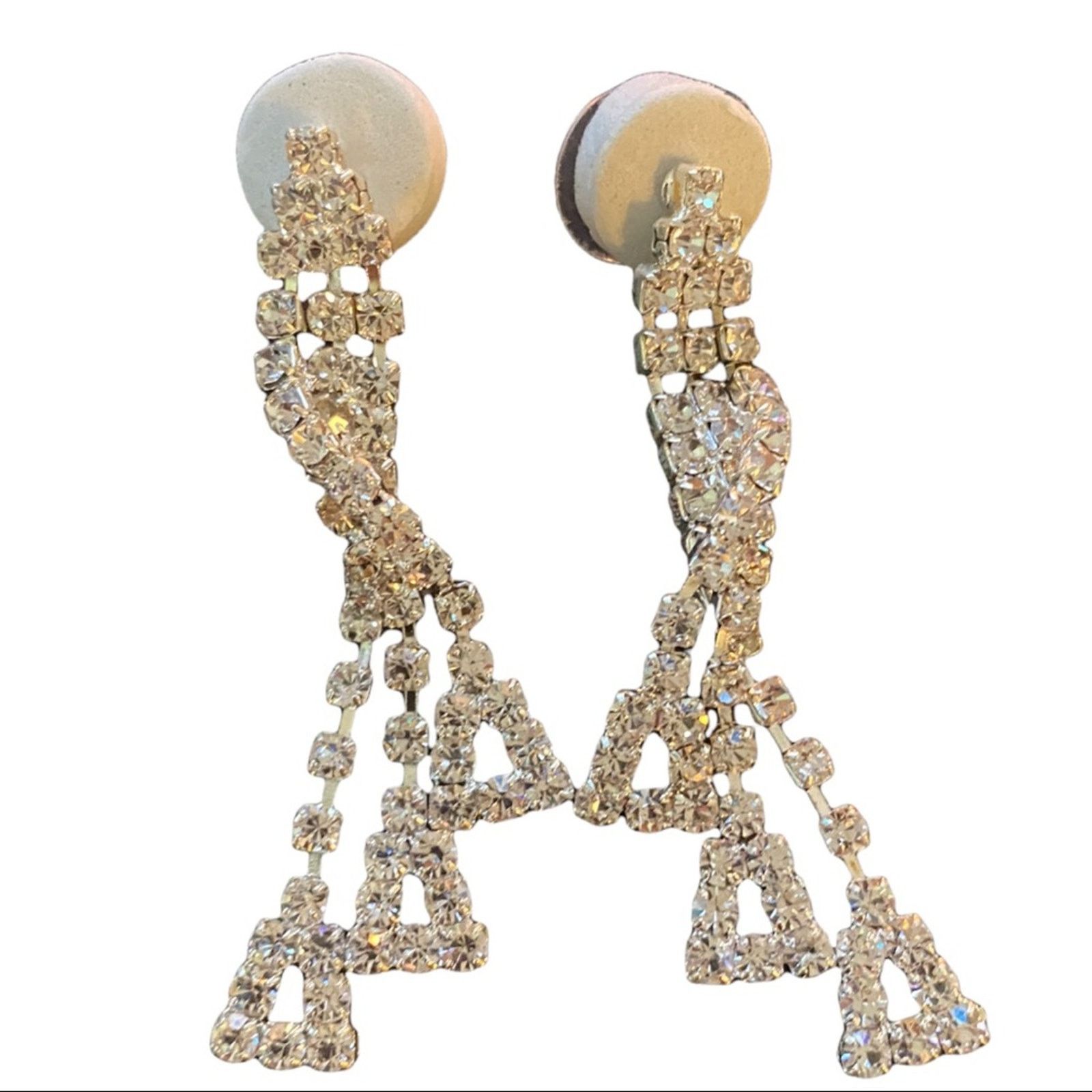 Other Sparkle Bling Faux Diamond Earrings Size ONE SIZE - 2 Thumbnail
