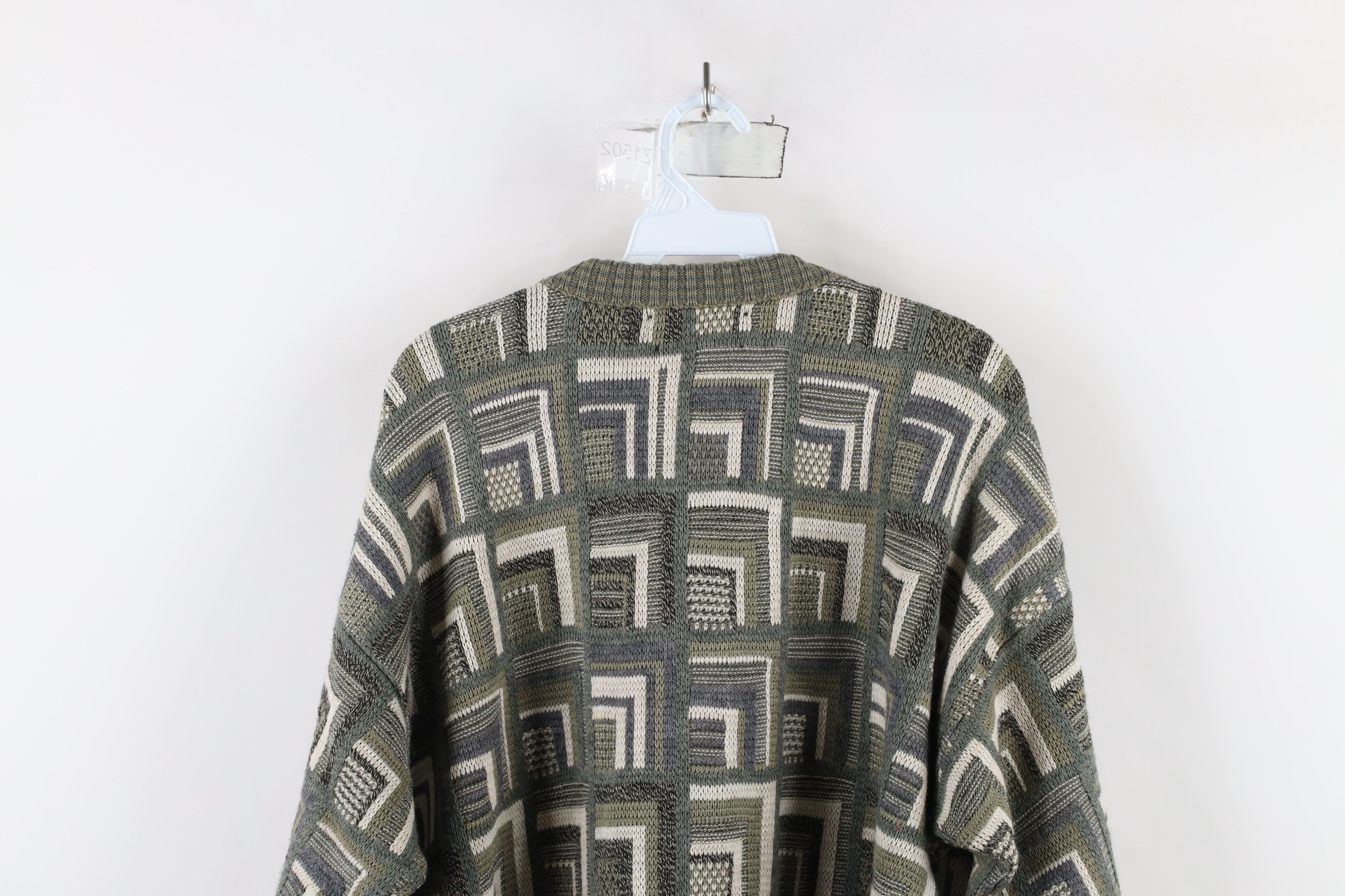 Vintage Vintage 90s Streetwear Trippy Knit Crewneck Sweater Acrylic Size US L / EU 52-54 / 3 - 8 Thumbnail