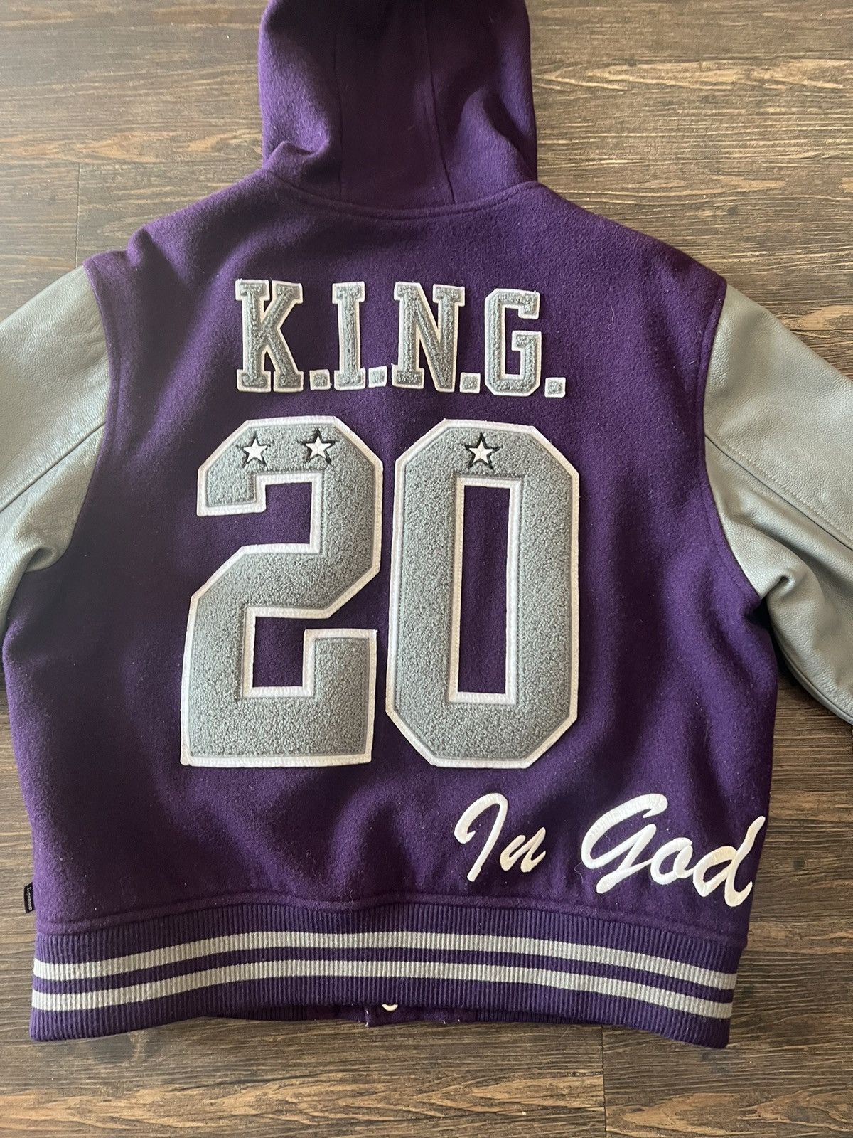 Supreme Supreme King hooded varsity jacket Size US M / EU 48-50 / 2 - 5 Thumbnail