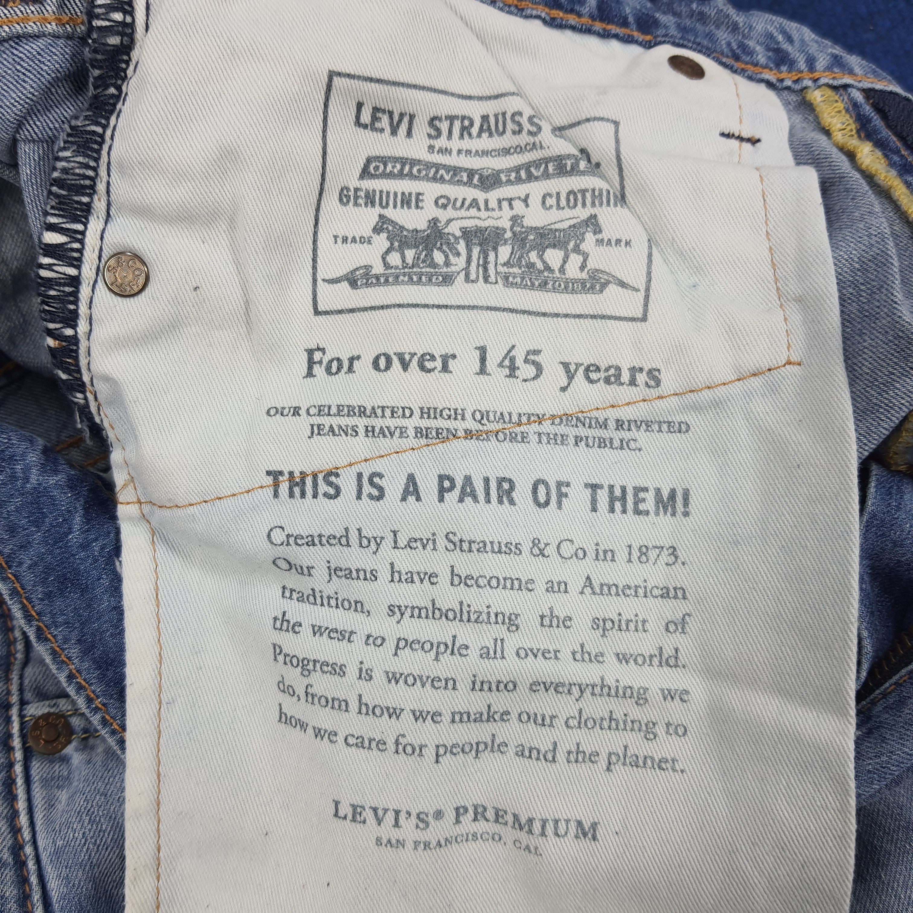 Levi's × Levi's Vintage Clothing × Vintage Vintage Levi's Premium San Francisco Distressed Jeans Size US 30 / EU 46 - 9 Thumbnail