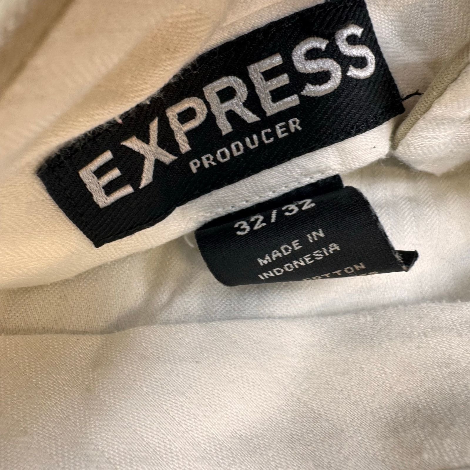 Express Express Beige Striped Dress Pants Men's Size 32x32 Size US 32 / EU 48 - 4 Thumbnail