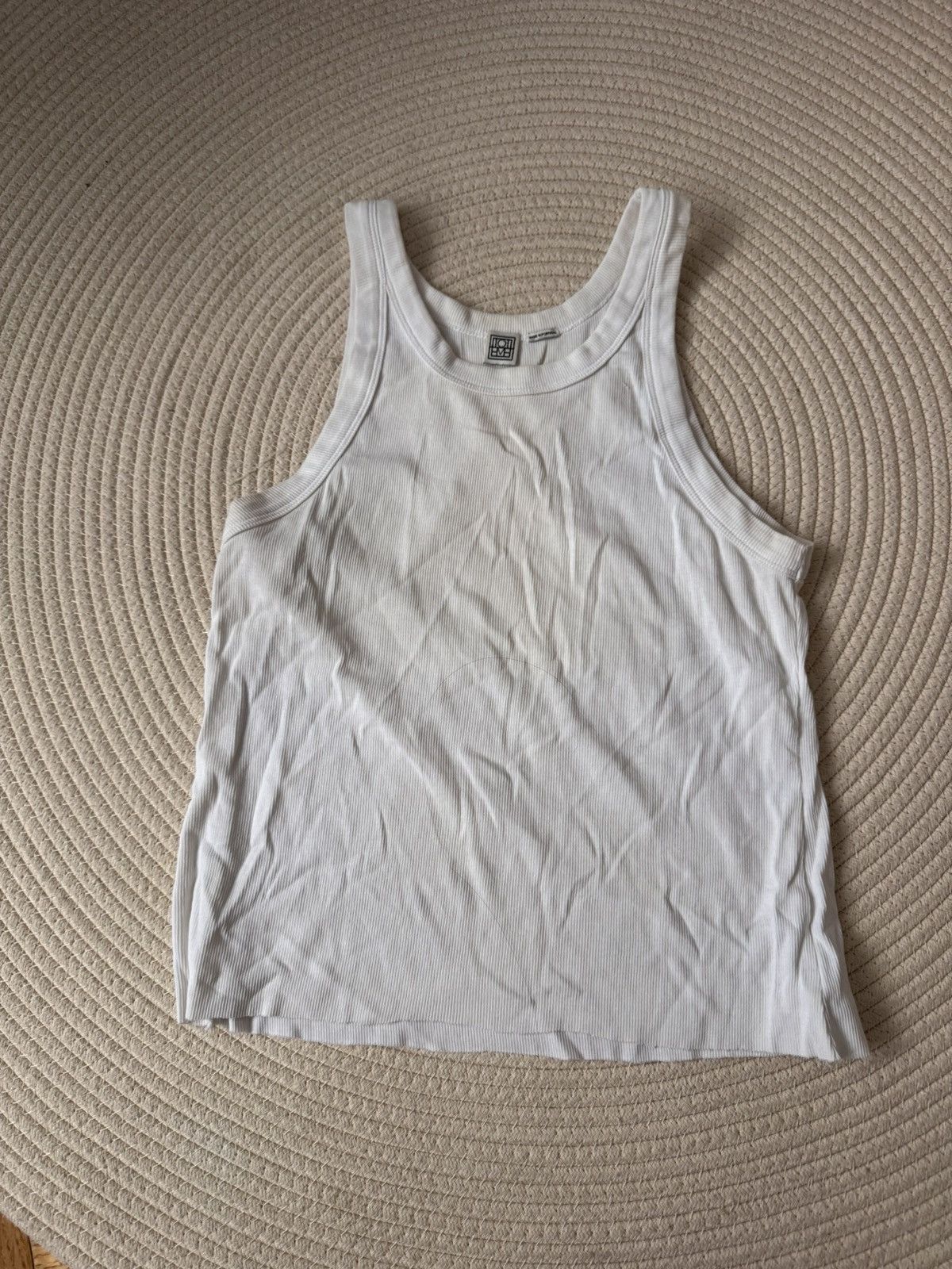 Toteme Toteme Curved rib tank white size M Size M / US 6-8 / IT 42-44 - 2 Thumbnail