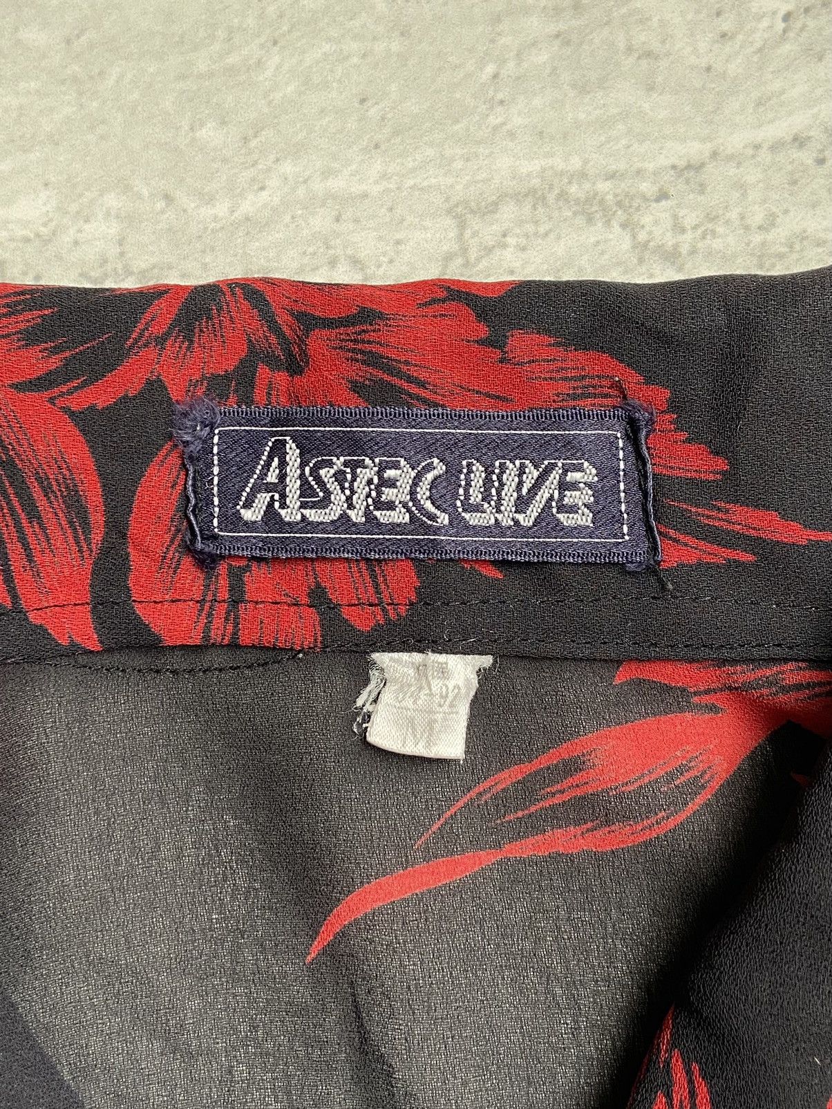 Designer × Japanese Brand ASTEC LIVE Black Flower Motive Shirt Size US S / EU 44-46 / 1 - 11 Thumbnail