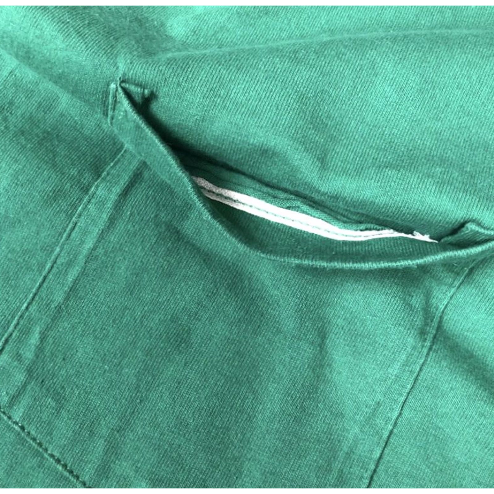 Vintage VINTAGE Trend Basics 2XL T-Shirt Green 90s 2XL Short Sleeve Crew Neck Pockets Made In USA Mens Size US XXL / EU 58 / 5 - 4 Thumbnail