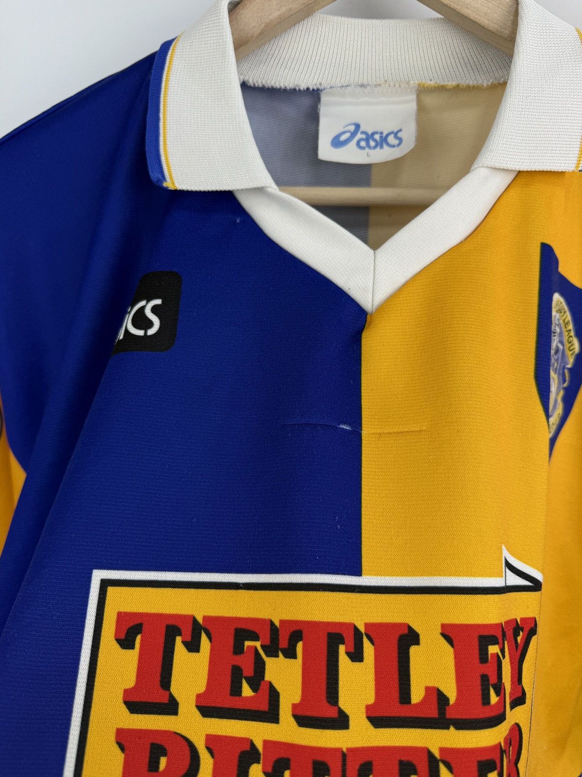 Asics 🇬🇧 Vintage 1995 Asics Leeds Rugby League T-Shirt Rare Retro Size US L / EU 52-54 / 3 - 12 Thumbnail