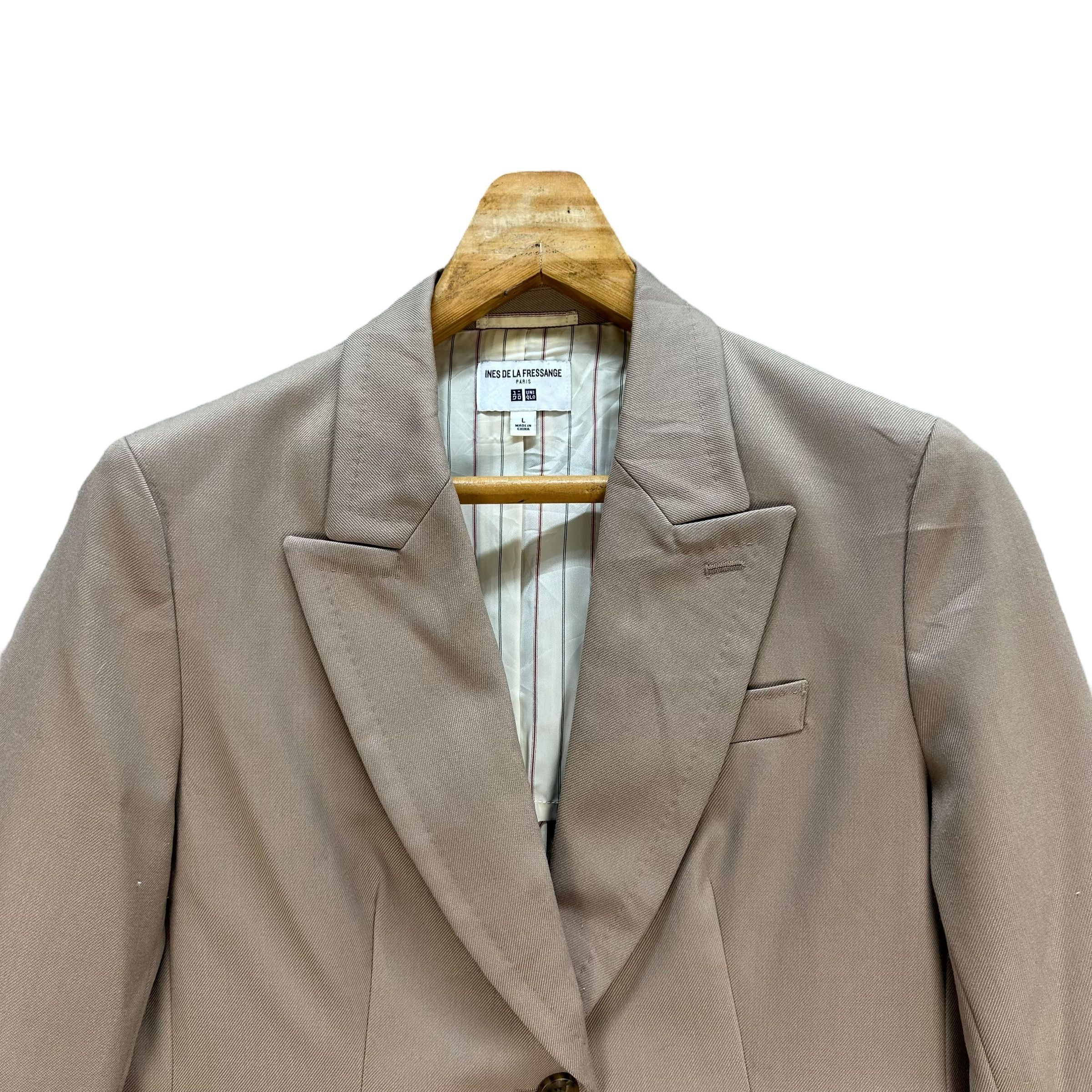 Uniqlo INES DE LA FRESSANGE Paris Suit Jacket Blazer #A16-0385 Size L / US 10 / IT 46 - 2 Thumbnail