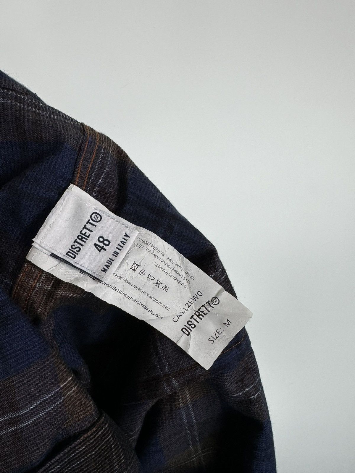 Vintage Distretto Corduroy Long Sleeve Shirt Made in Italy Size US M / EU 48-50 / 2 - 4 Thumbnail