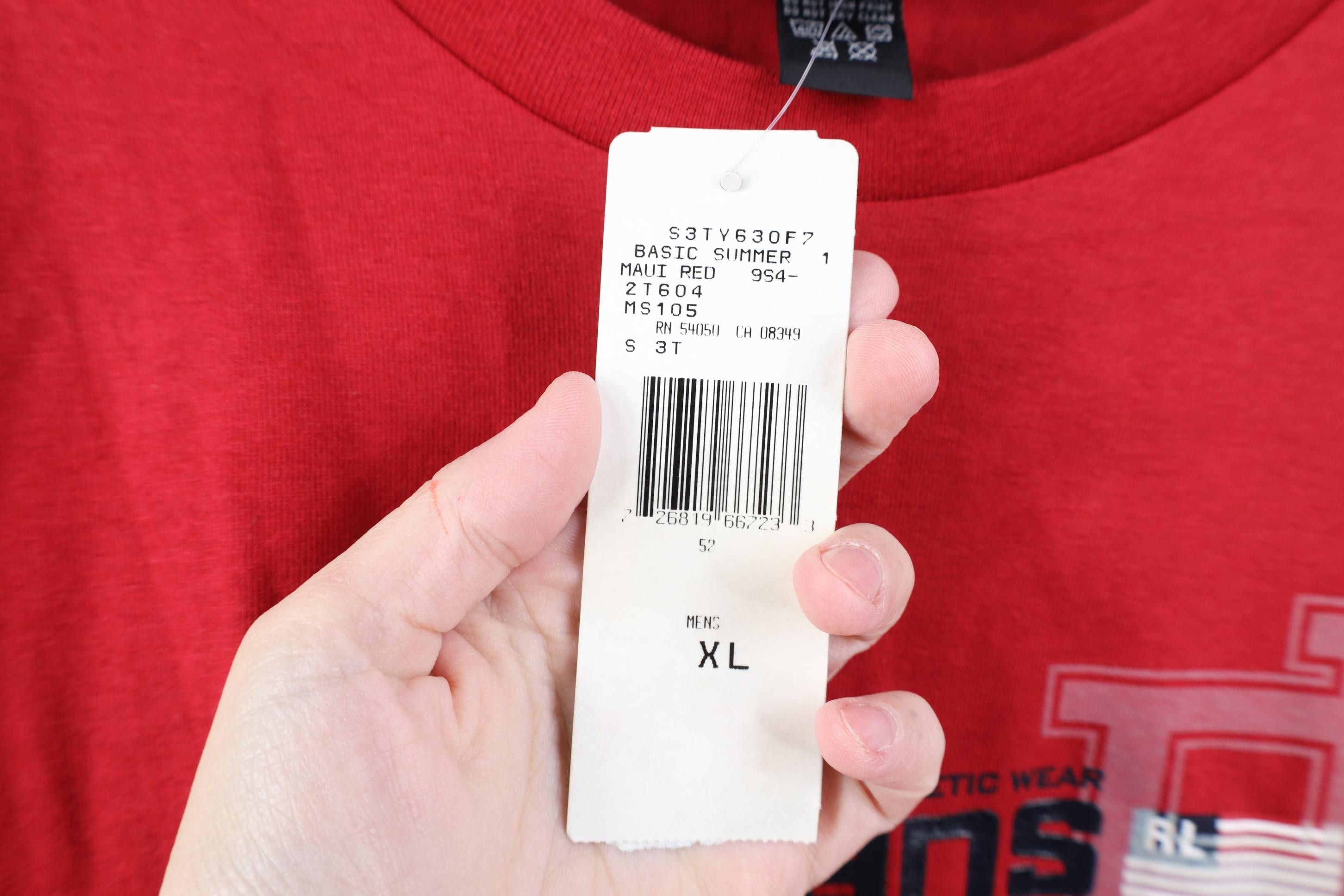 Polo Ralph Lauren Deadstock Vintage 90s Ralph Lauren USA Short Sleeve T-Shirt Size US XL / EU 56 / 4 - 7 Thumbnail