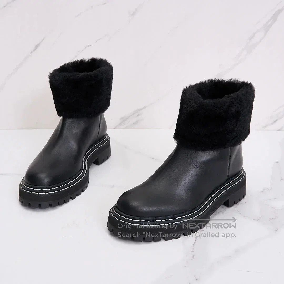 Proenza Schouler Proenza Schouler Women's Fur Ankle Boots. Size US 6 / IT 36 - 2 Thumbnail