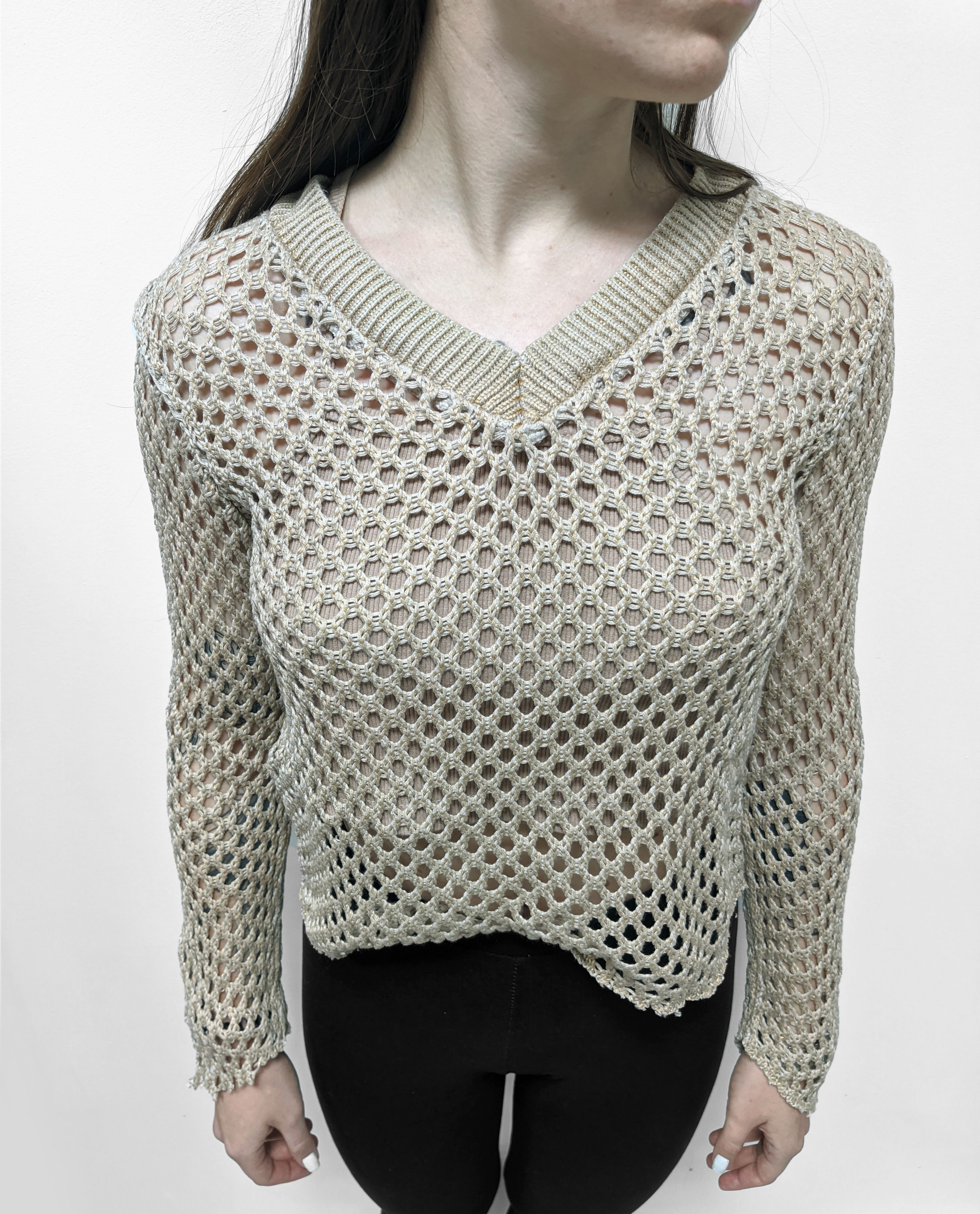Vintage mesh sweater y2k vintage japanese Size M / US 6-8 / IT 42-44 - 3 Thumbnail