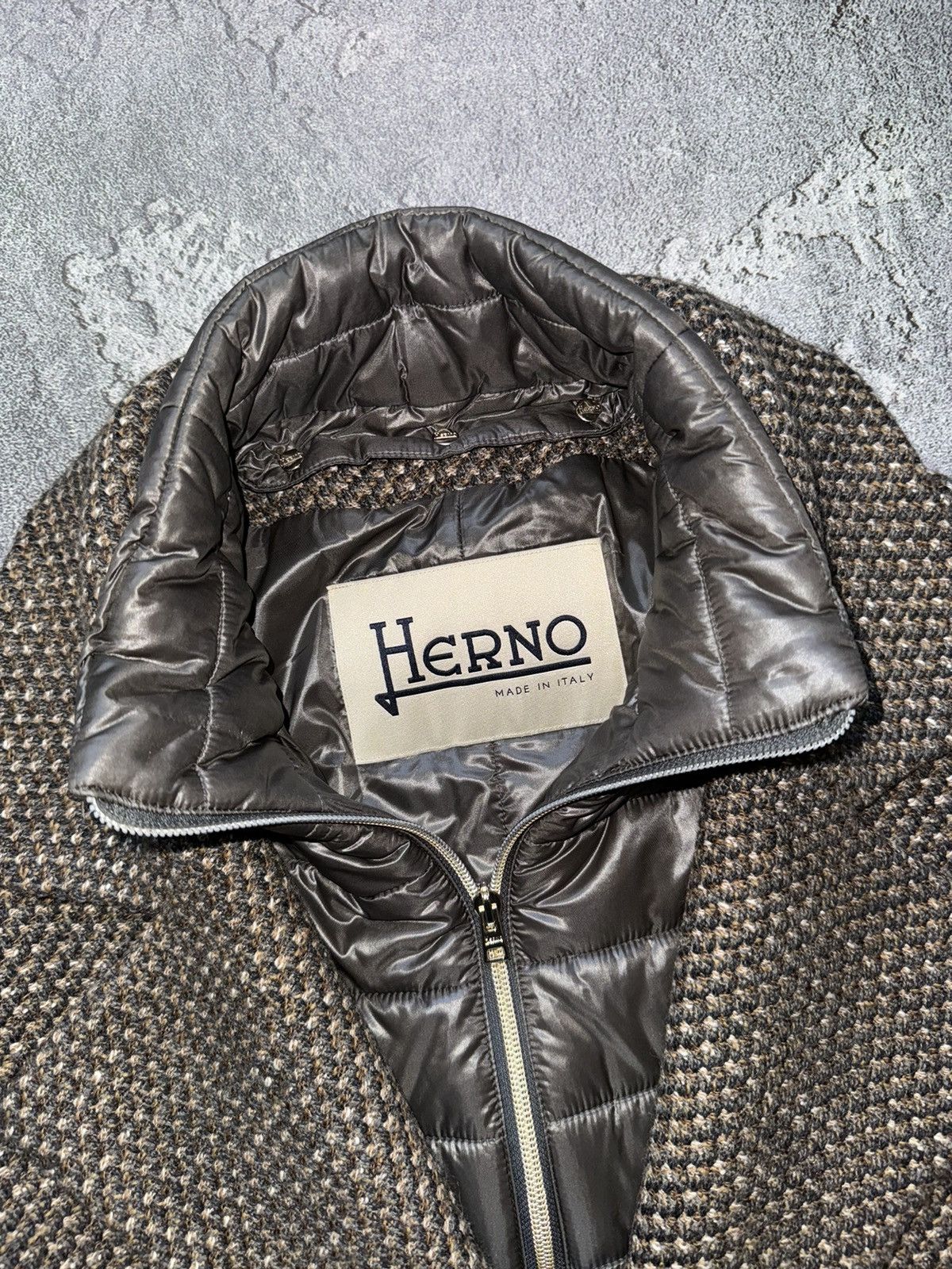 Designer × Herno Herno 46 WMNS GIACCONE HALF COAT long jacket Size L / US 10 / IT 46 - 9 Thumbnail