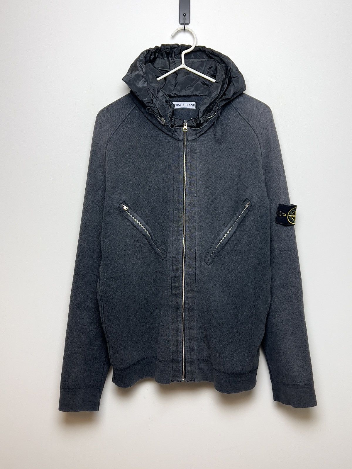 Stone Island stone island y2k black washed hoodie l-xl Size US L / EU 52-54 / 3 - 4 Thumbnail