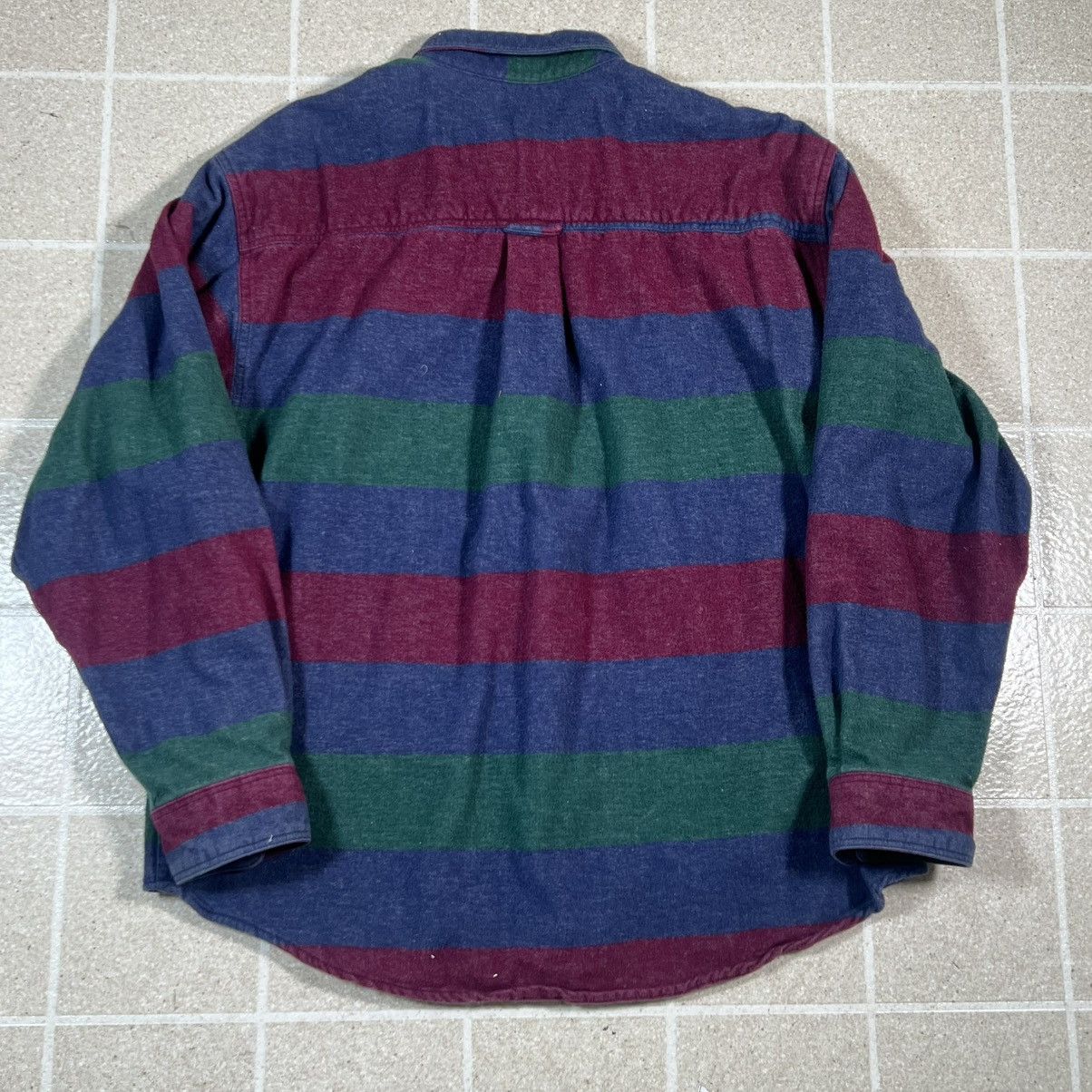 Eddie Bauer Vintage Eddie Bauer Heavyweight Flannel Striped Made In USA Size US XL / EU 56 / 4 - 3 Thumbnail