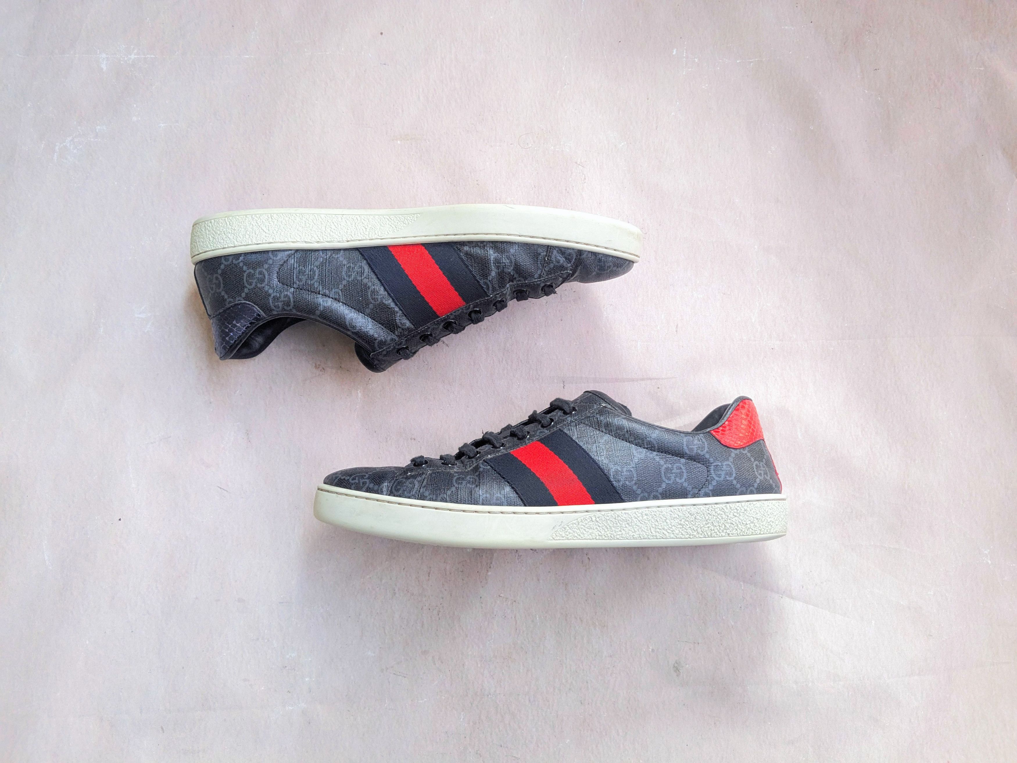 Gucci Gucci Ace Sneakers Monogram 8.5 Logo Low Tops 429445 Size US 8.5 / EU 41-42 - 1 Thumbnail