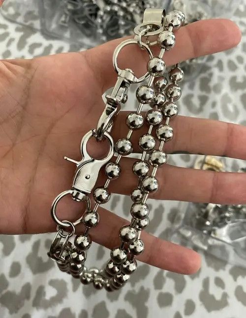 VIBE Unisex Metal Bead Pants Keychain Size ONE SIZE - 3 Thumbnail