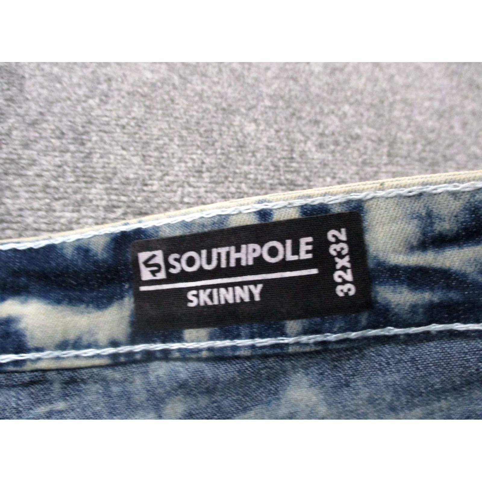 Southpole Southpole Jeans Mens 32 Denim Skinny Grunge Distressed Distressed Blue 30-31 Inseam Y2K NEW Jeans Mens Denim Skinny Grunge Style Size 32 Blue Size US 30 / EU 46 - 7 Thumbnail