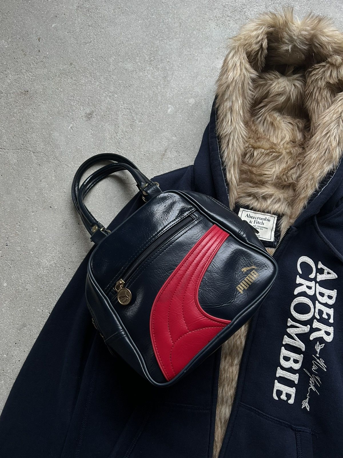 Puma × Vintage Vintage Puma blue Hand bag Y2K opium IfSixWasNine style Size ONE SIZE - 4 Thumbnail