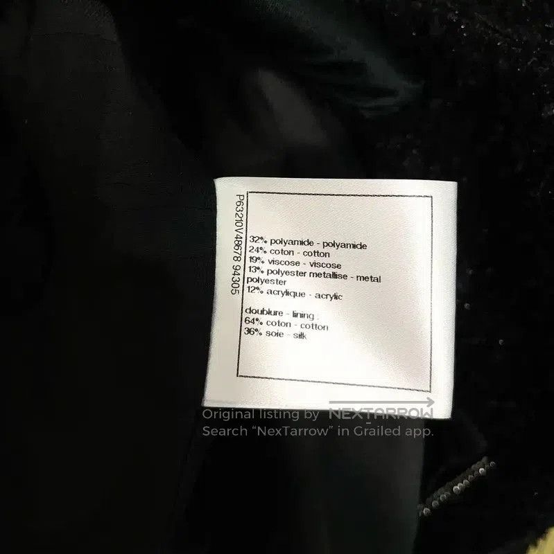 Chanel Chanel Black Cotton Blend Tweed Jacket . Size S / US 4 / IT 40 - 9 Thumbnail