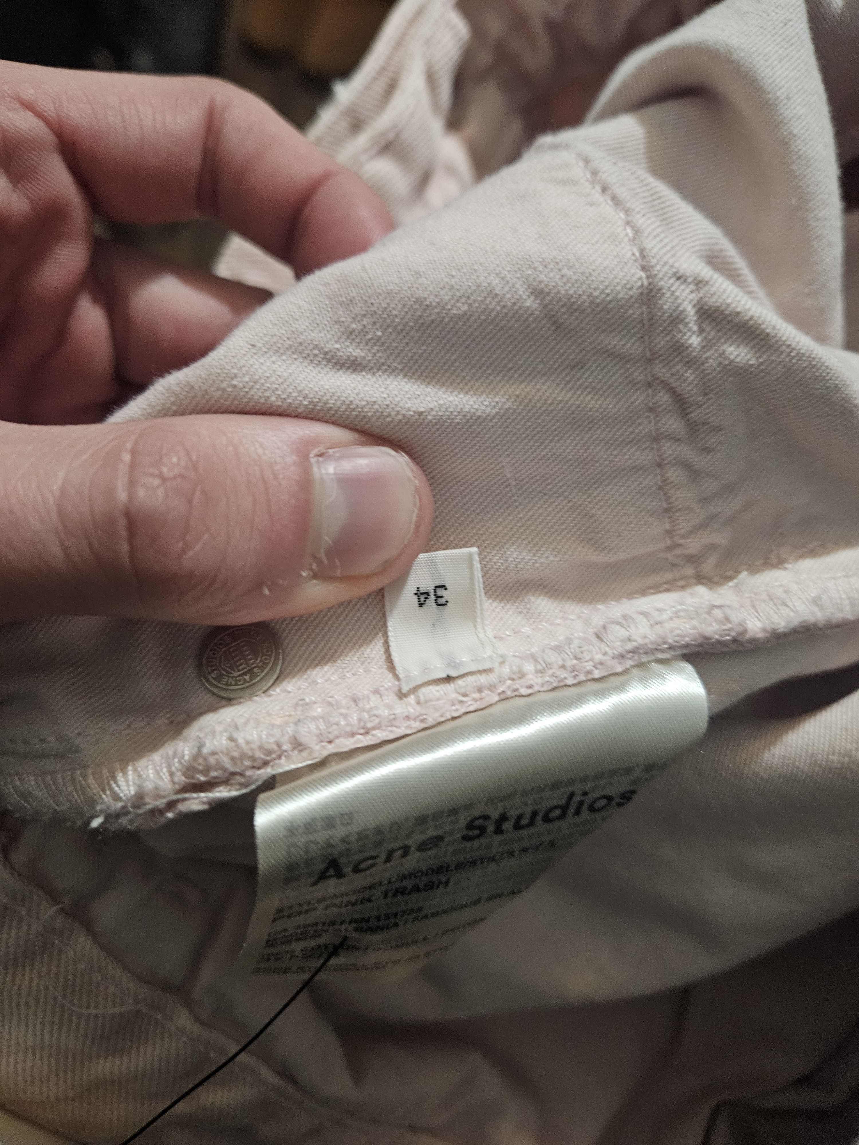 Acne Studios Pop Pink Trash Distressed Pink Denim Jeans Size US 34 / EU 50 - 7 Thumbnail