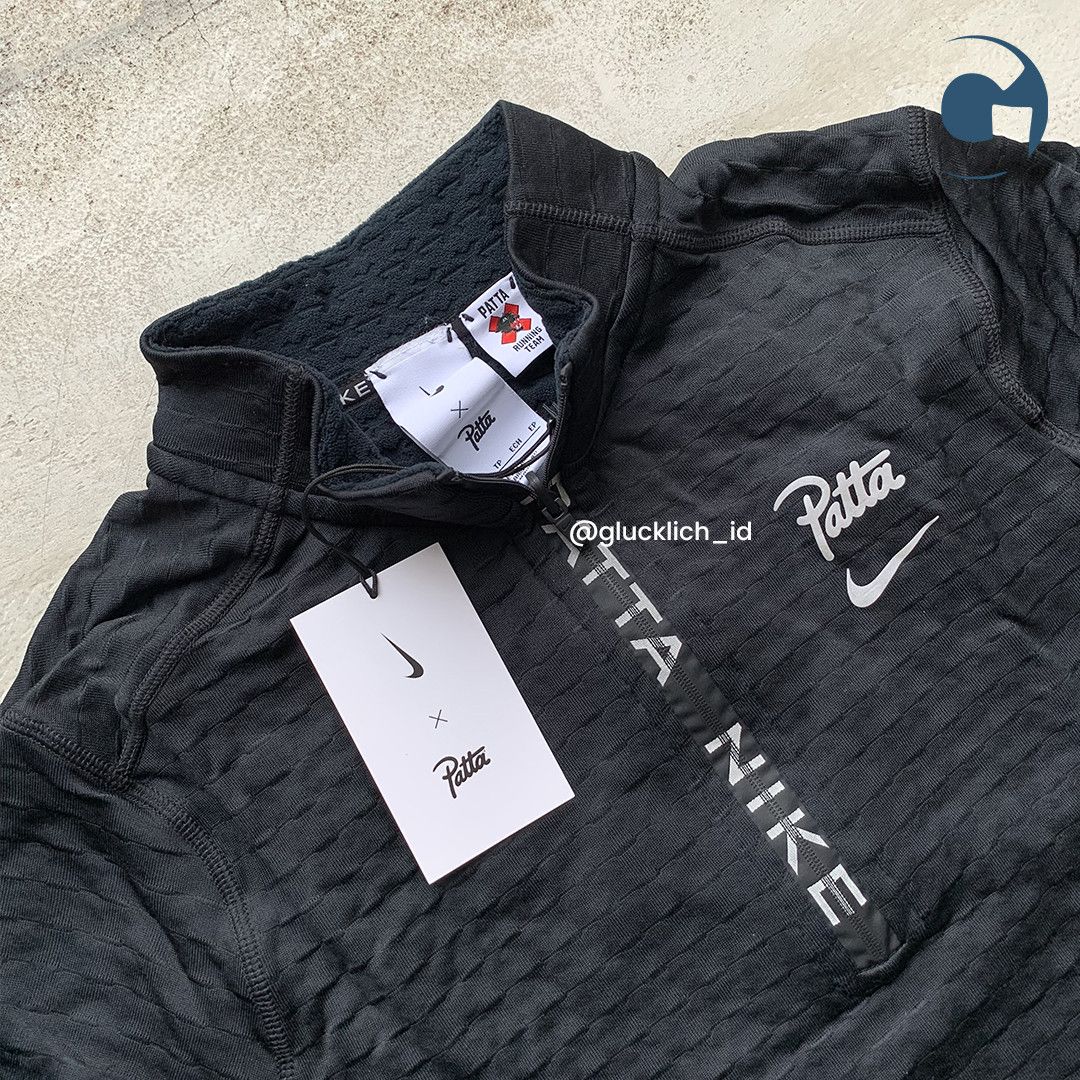 Nike Nike, X Patta Running Team Half Zip Long Sleeve Black Size US XS / EU 42 / 0 - 4 Thumbnail