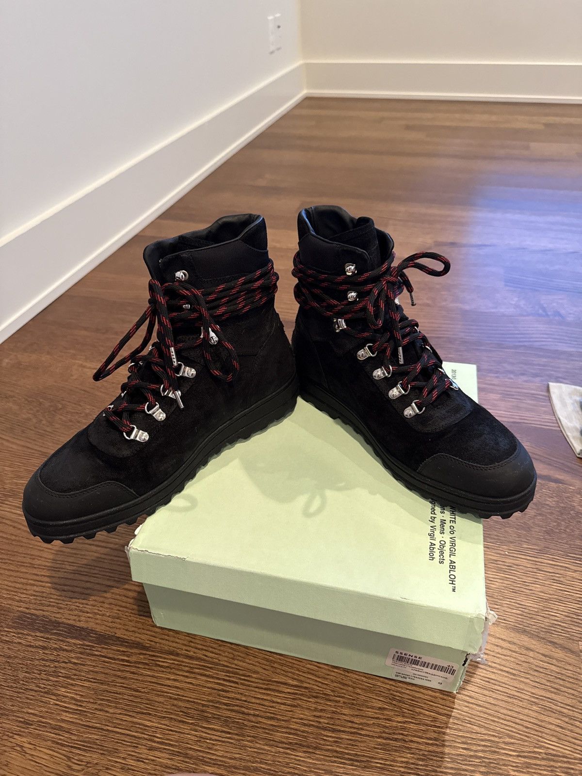 Off-White Off-White Black Leather Hiking Boot Size US 10 / EU 43 - 6 Thumbnail