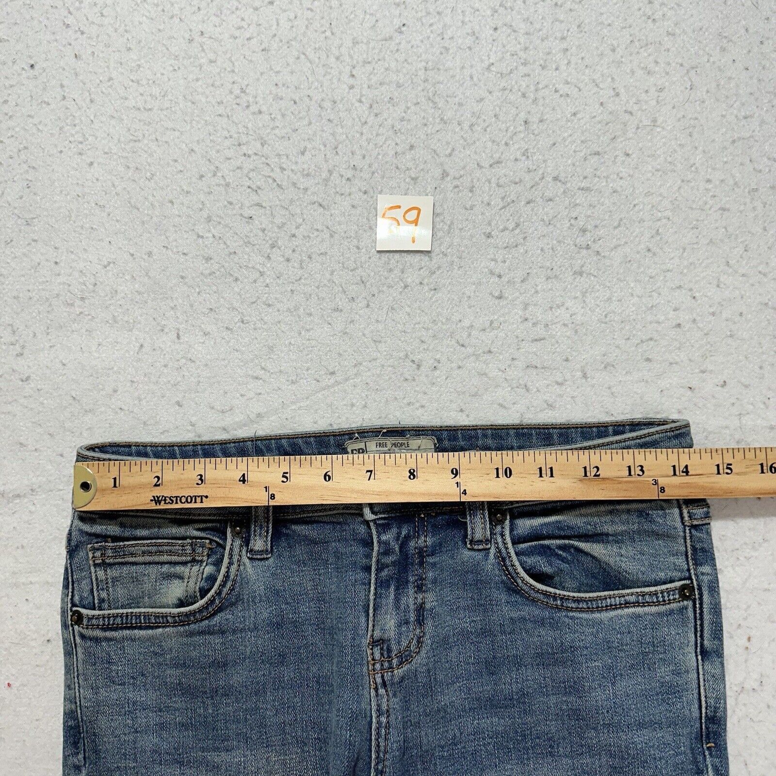 Free People Free People 28x30 Skinny Leg Jeans Ankle Slits Distressed Size 28" / US 6 / IT 42 - 9 Thumbnail