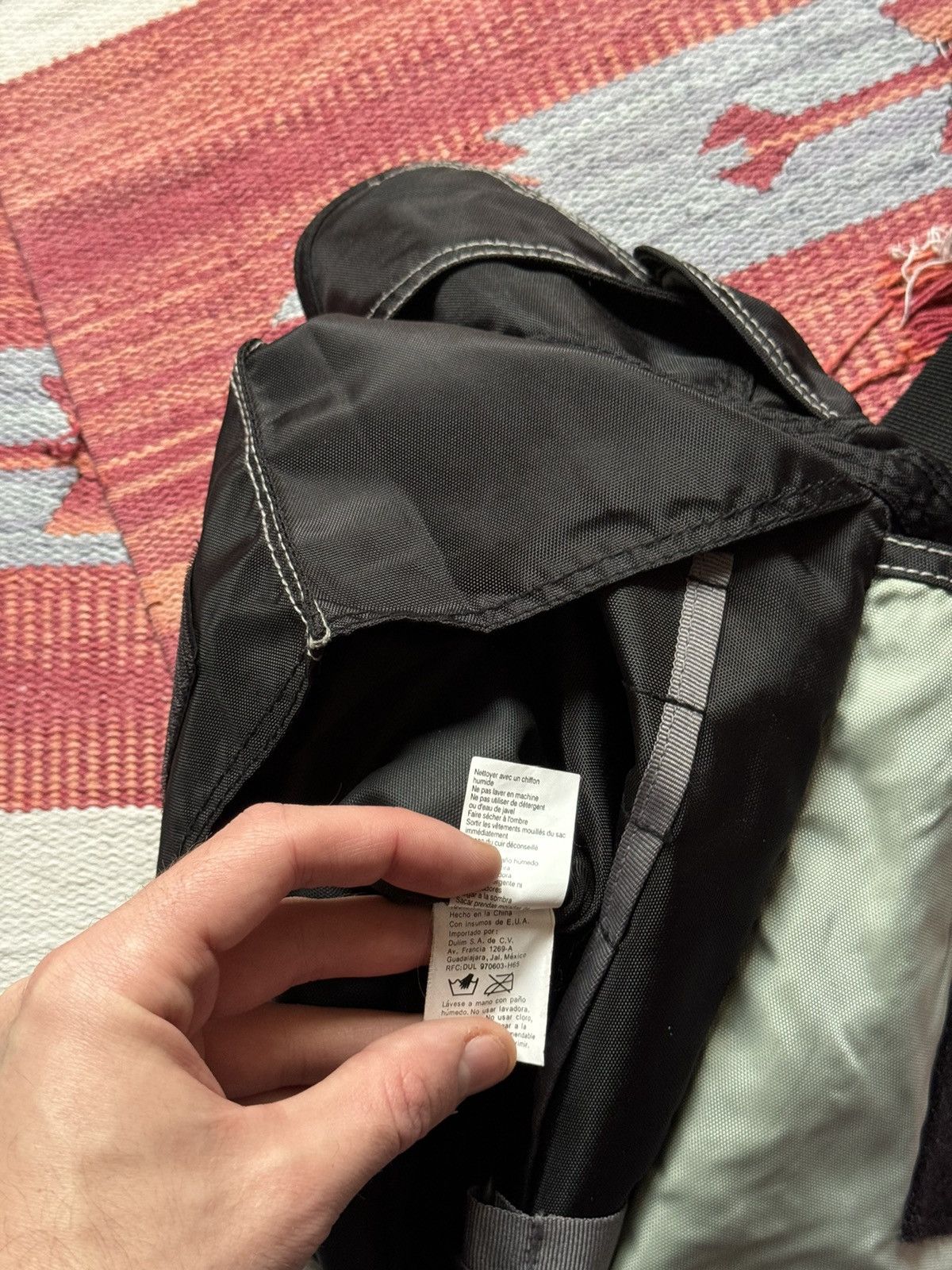 Jansport Vintage 90’s Jansport y2k Tactical Black Nylon Shoulder Bag Size ONE SIZE - 7 Thumbnail