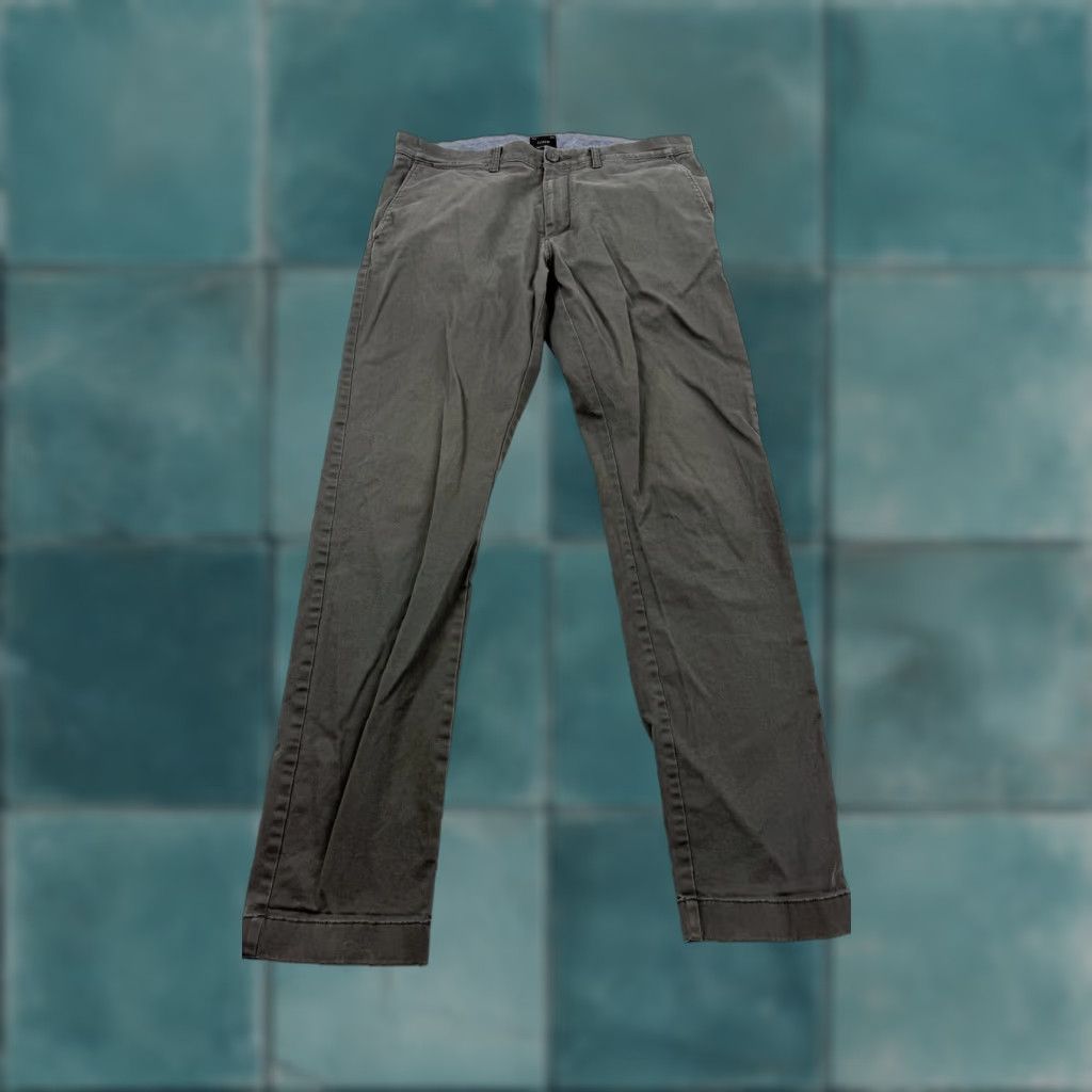 J.Crew J.CREW Pants Mens 31x32 Gray 484 Slim Fit Chino Stretch Casual Re-Imagined Size US 31 - 1 Thumbnail