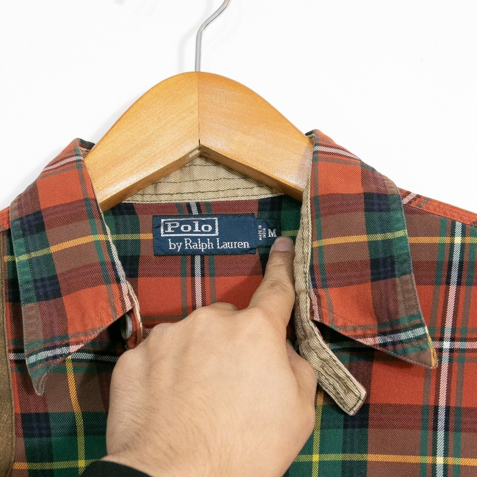 Polo Ralph Lauren × Vintage Vintage Polo Ralph Lauren Hunting Plaid Button Up Medium Size US M / EU 48-50 / 2 - 6 Thumbnail