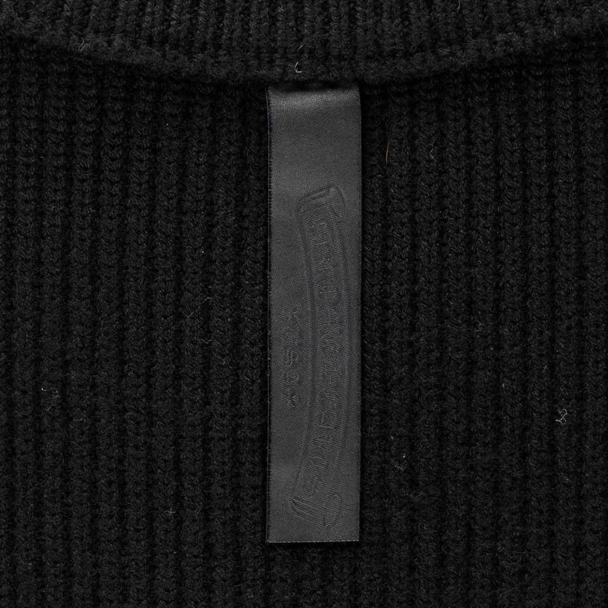 Chrome Hearts Leather Cemetery Cross Patch Quarter Zip Sweatshirt Black Size US S / EU 44-46 / 1 - 6 Thumbnail