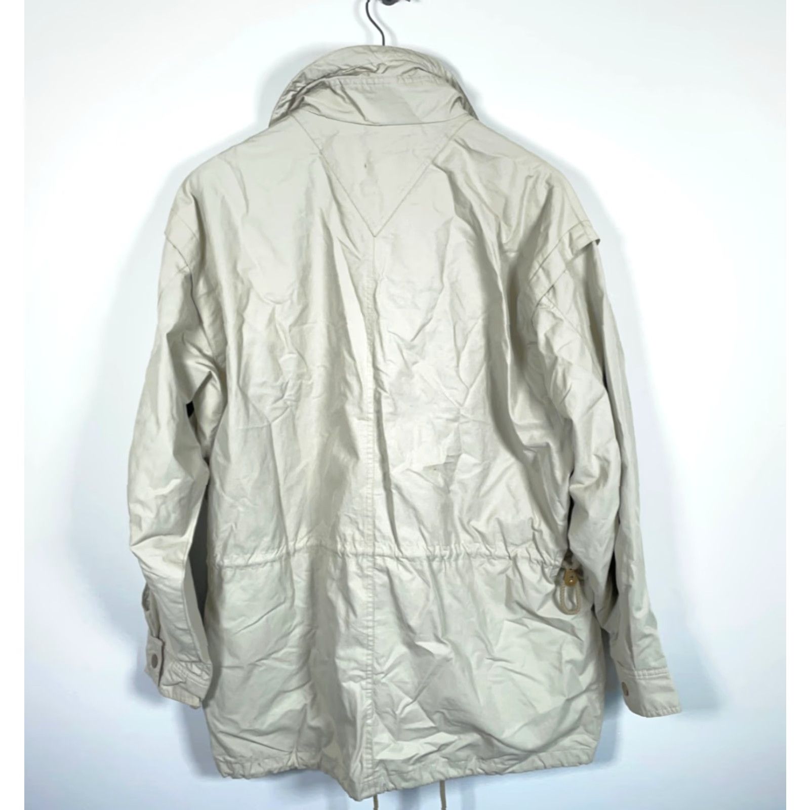 Vintage VINTAGE elho Parka Jacket Beige Nylon XL Men 42 / XL Full Zip Hooded Pockets 90s Retro 90s Mens Size US XL / EU 56 / 4 - 2 Thumbnail